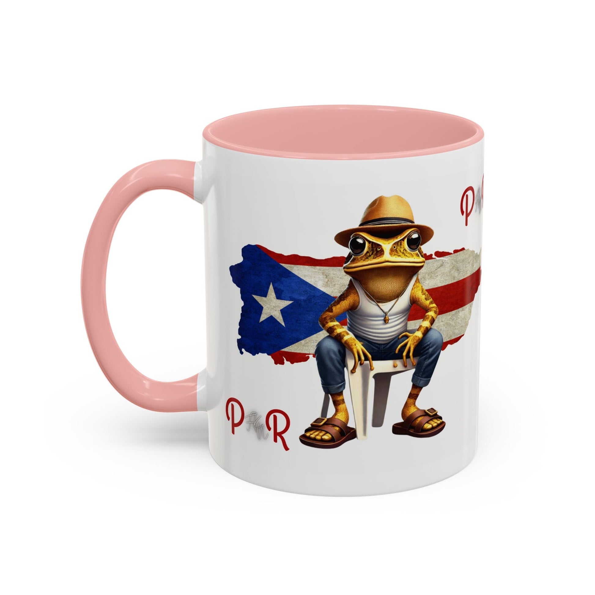 Puerto Rican Heritage Mugs with Unique Designs" Accent Coffee Mug (11, 15oz) - Metamorphosis Creations