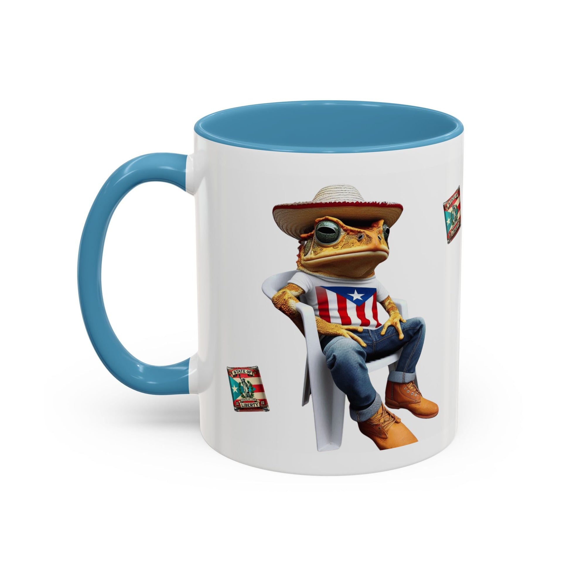Puerto Rican Heritage Mugs with Unique Designs" Accent Coffee Mug (11, 15oz) - Metamorphosis Creations