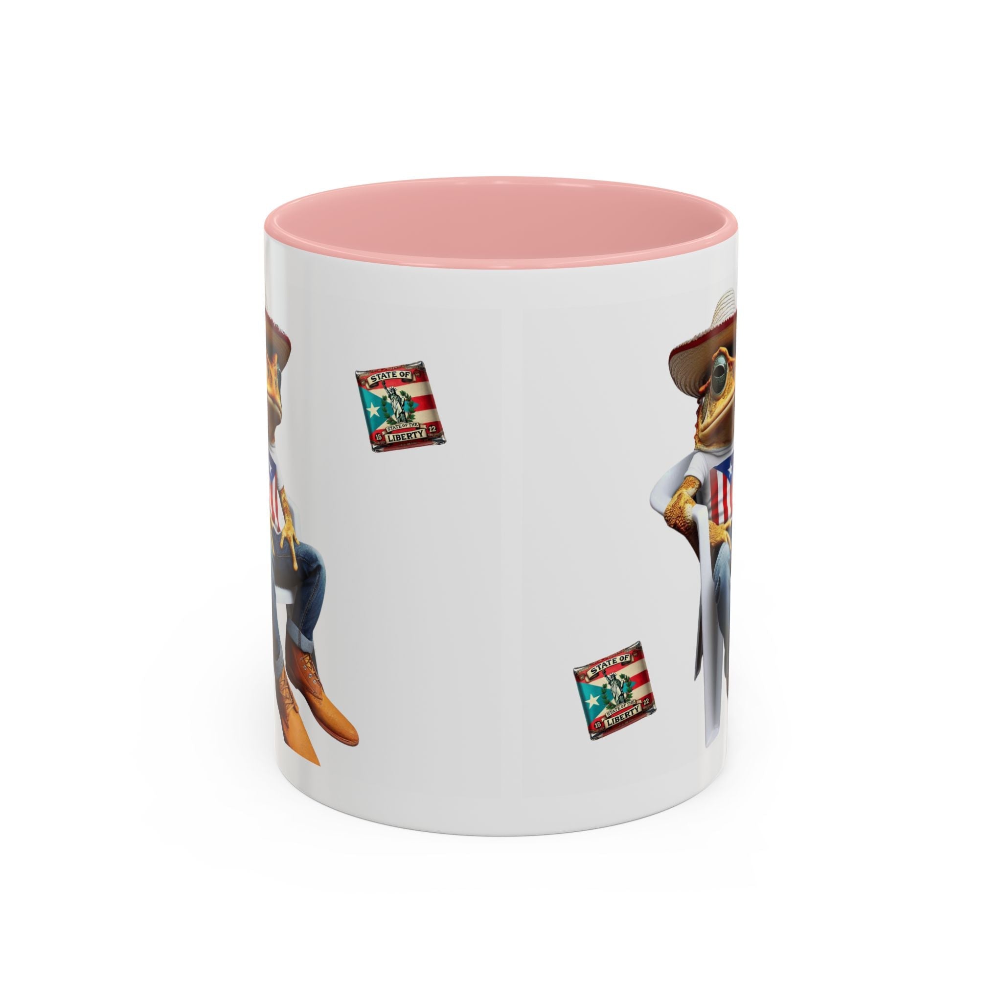 Puerto Rican Heritage Mugs with Unique Designs" Accent Coffee Mug (11, 15oz) - Metamorphosis Creations