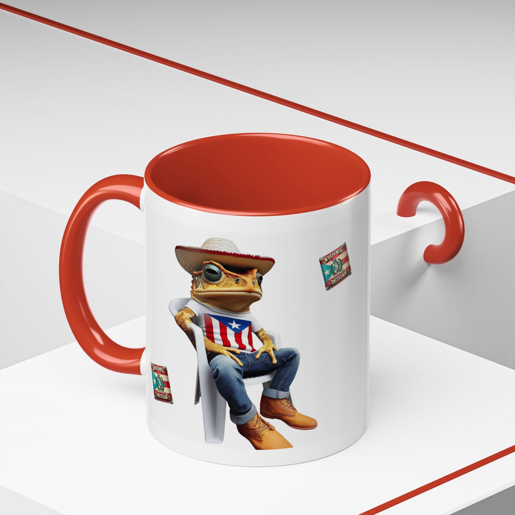 Puerto Rican Heritage Mugs with Unique Designs" Accent Coffee Mug (11, 15oz) - Metamorphosis Creations