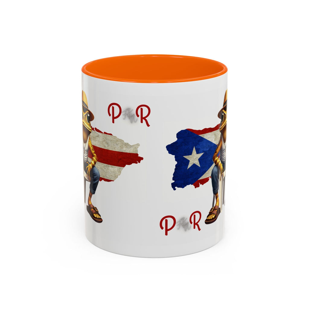 Puerto Rican Heritage Mugs with Unique Designs" Accent Coffee Mug (11, 15oz) - Metamorphosis Creations