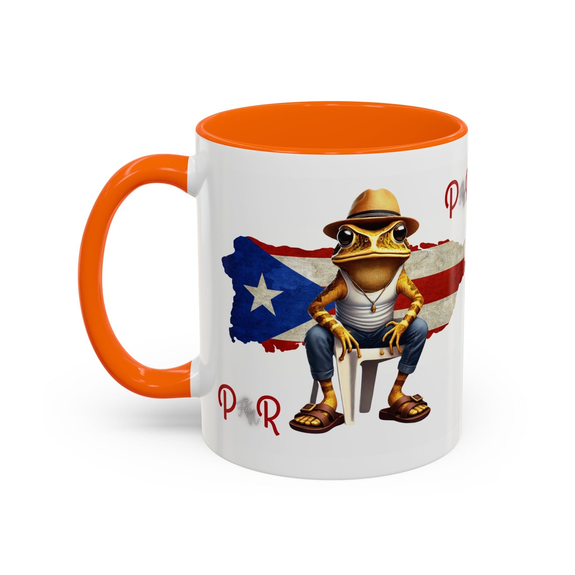 Puerto Rican Heritage Mugs with Unique Designs" Accent Coffee Mug (11, 15oz) - Metamorphosis Creations