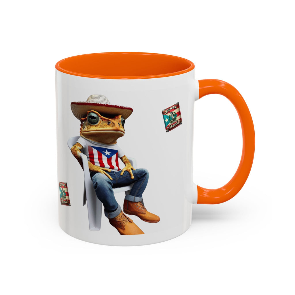 Puerto Rican Heritage Mugs with Unique Designs" Accent Coffee Mug (11, 15oz) - Metamorphosis Creations