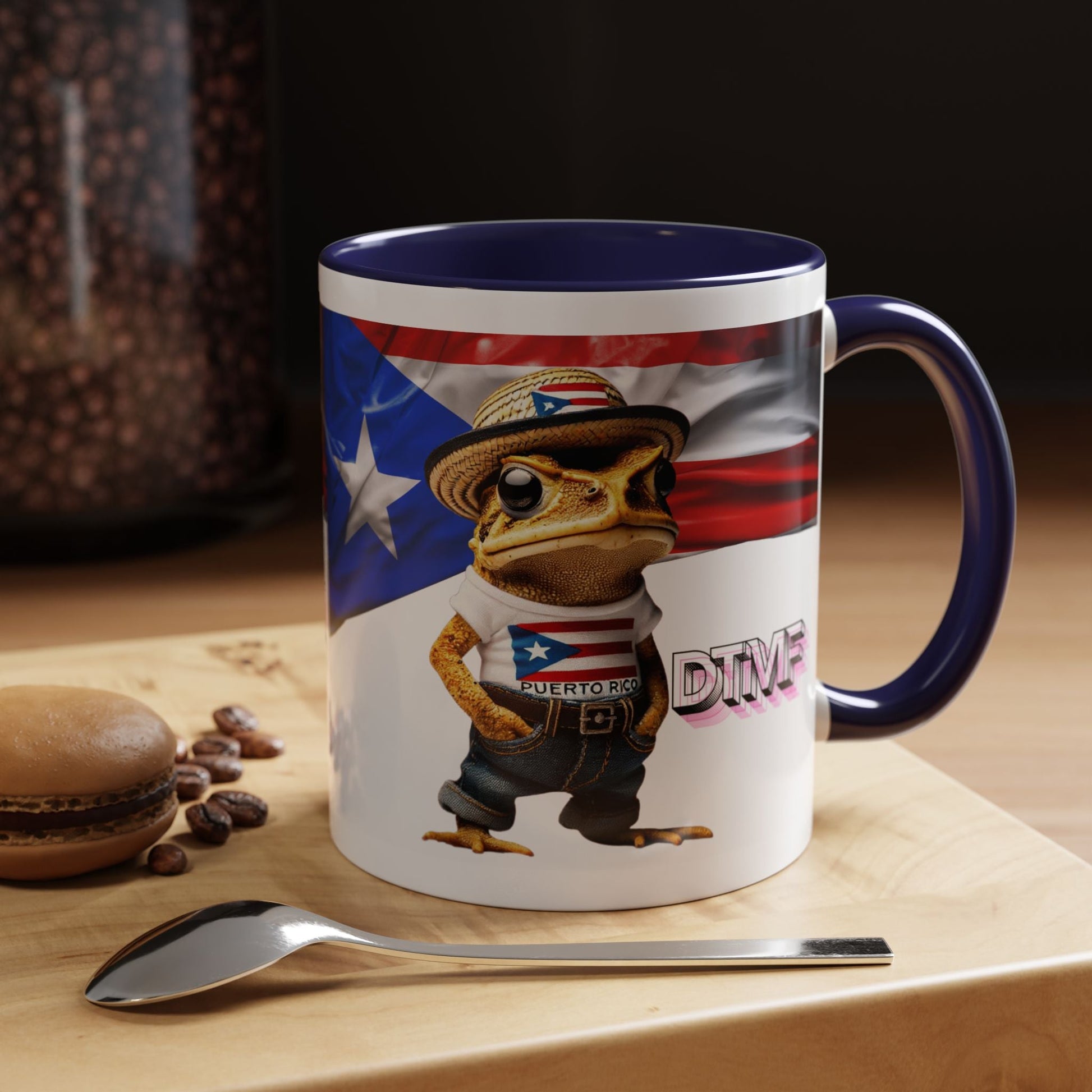 Puerto Rican Heritage Mugs with Unique Designs Accent Coffee Mug (11, 15oz) - Metamorphosis Creations