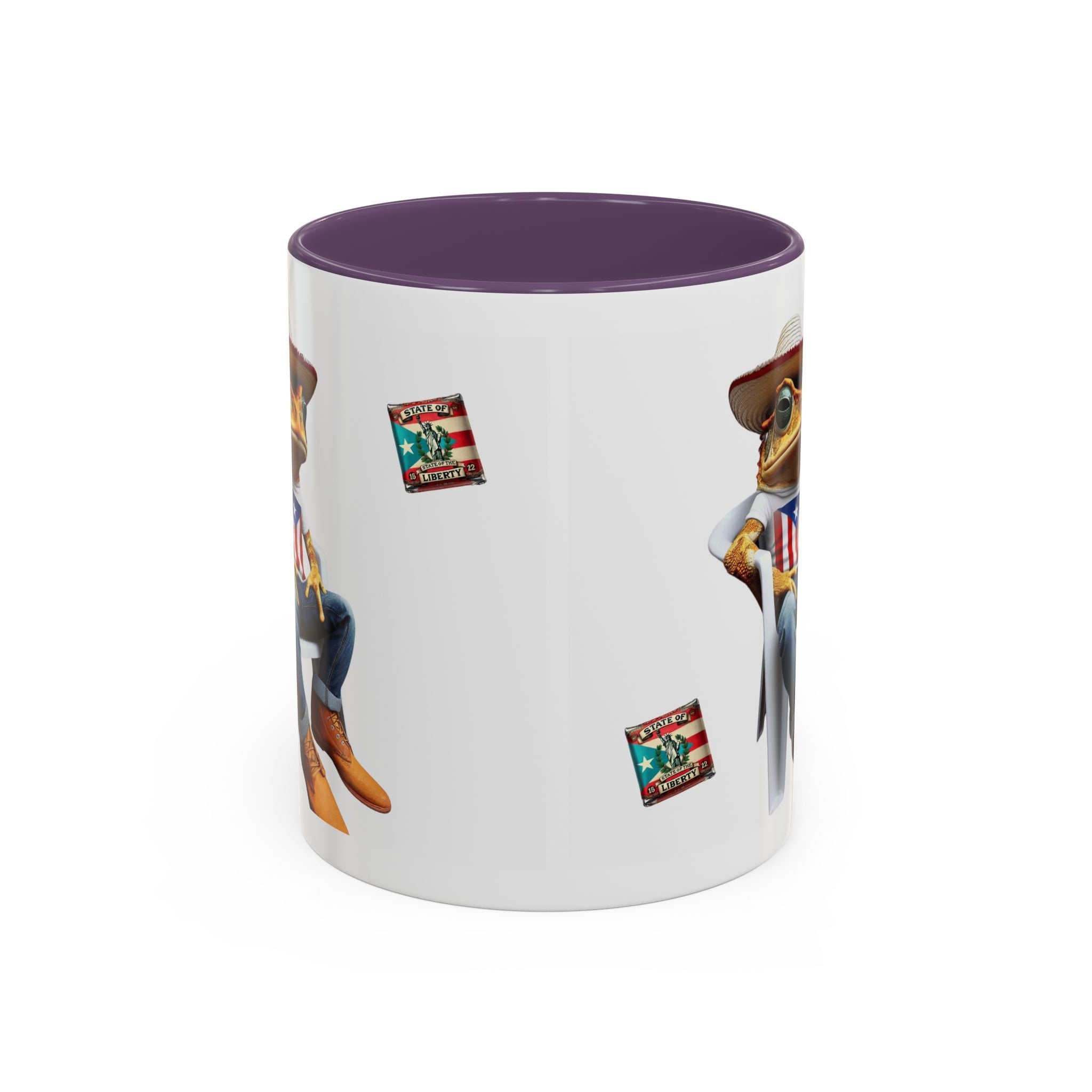 Puerto Rican Heritage Mugs with Unique Designs" Accent Coffee Mug (11, 15oz) - Metamorphosis Creations