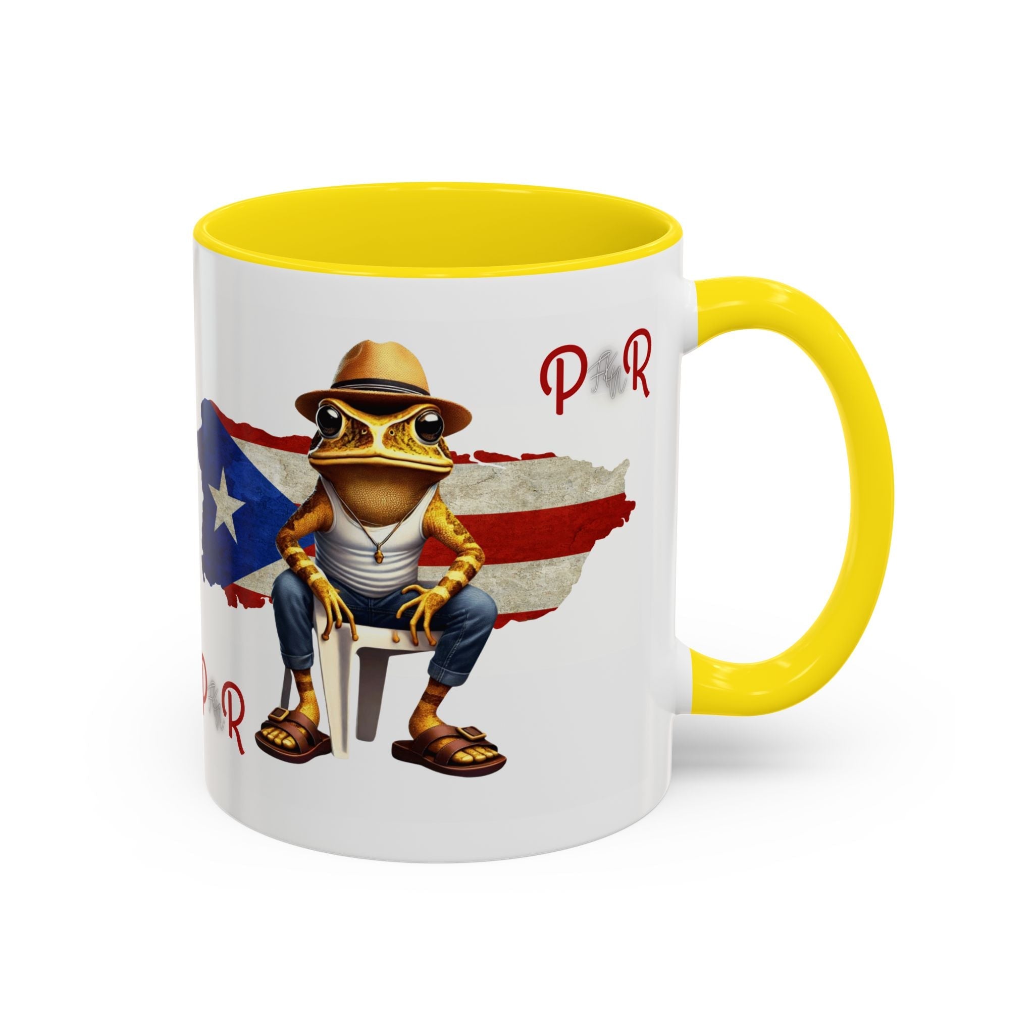 Puerto Rican Heritage Mugs with Unique Designs" Accent Coffee Mug (11, 15oz) - Metamorphosis Creations