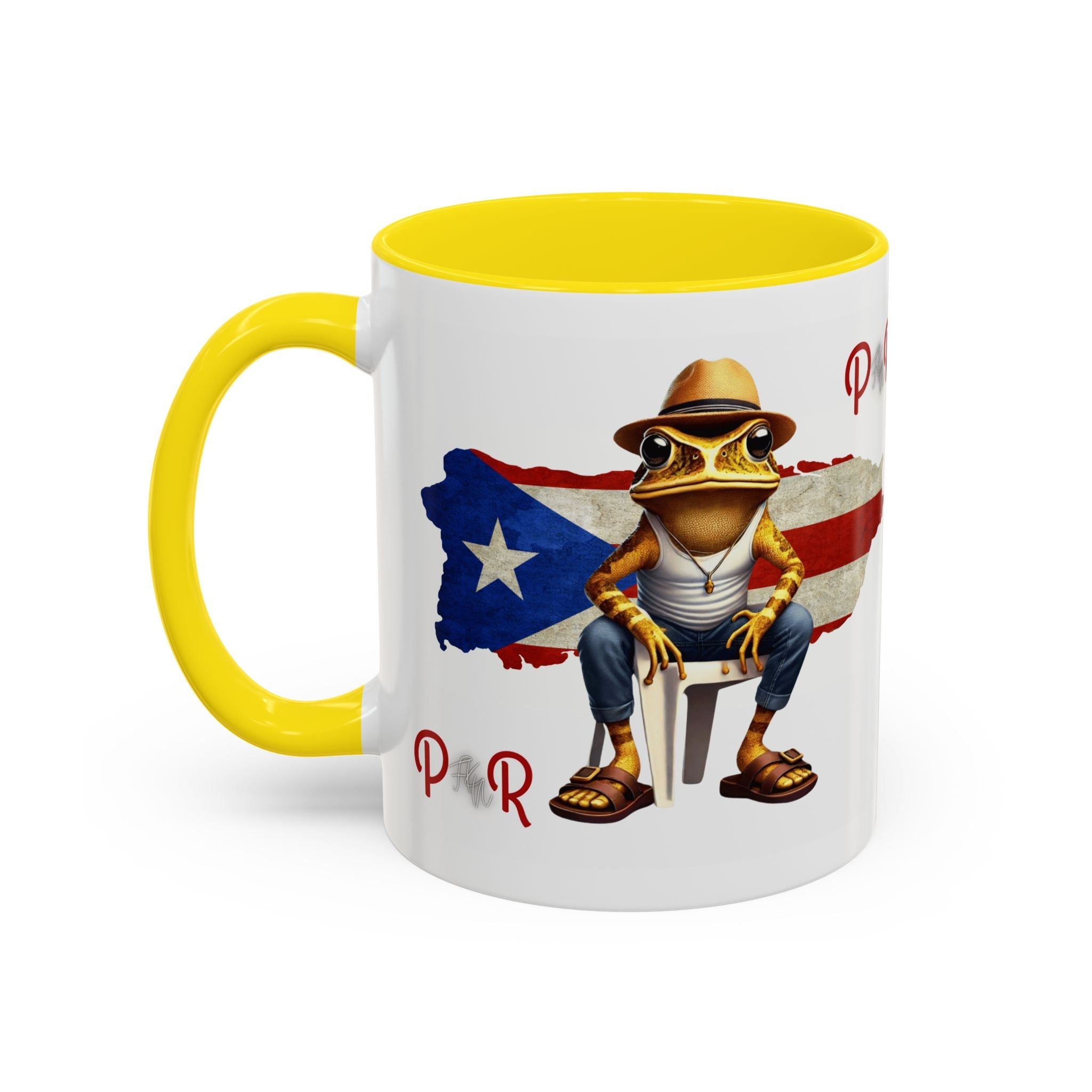 Puerto Rican Heritage Mugs with Unique Designs" Accent Coffee Mug (11, 15oz) - Metamorphosis Creations