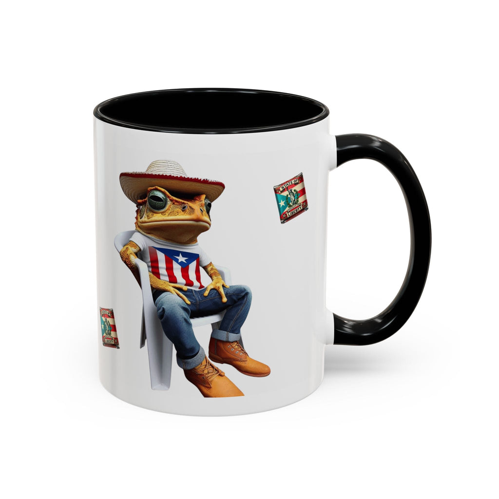Puerto Rican Heritage Mugs with Unique Designs" Accent Coffee Mug (11, 15oz) - Metamorphosis Creations