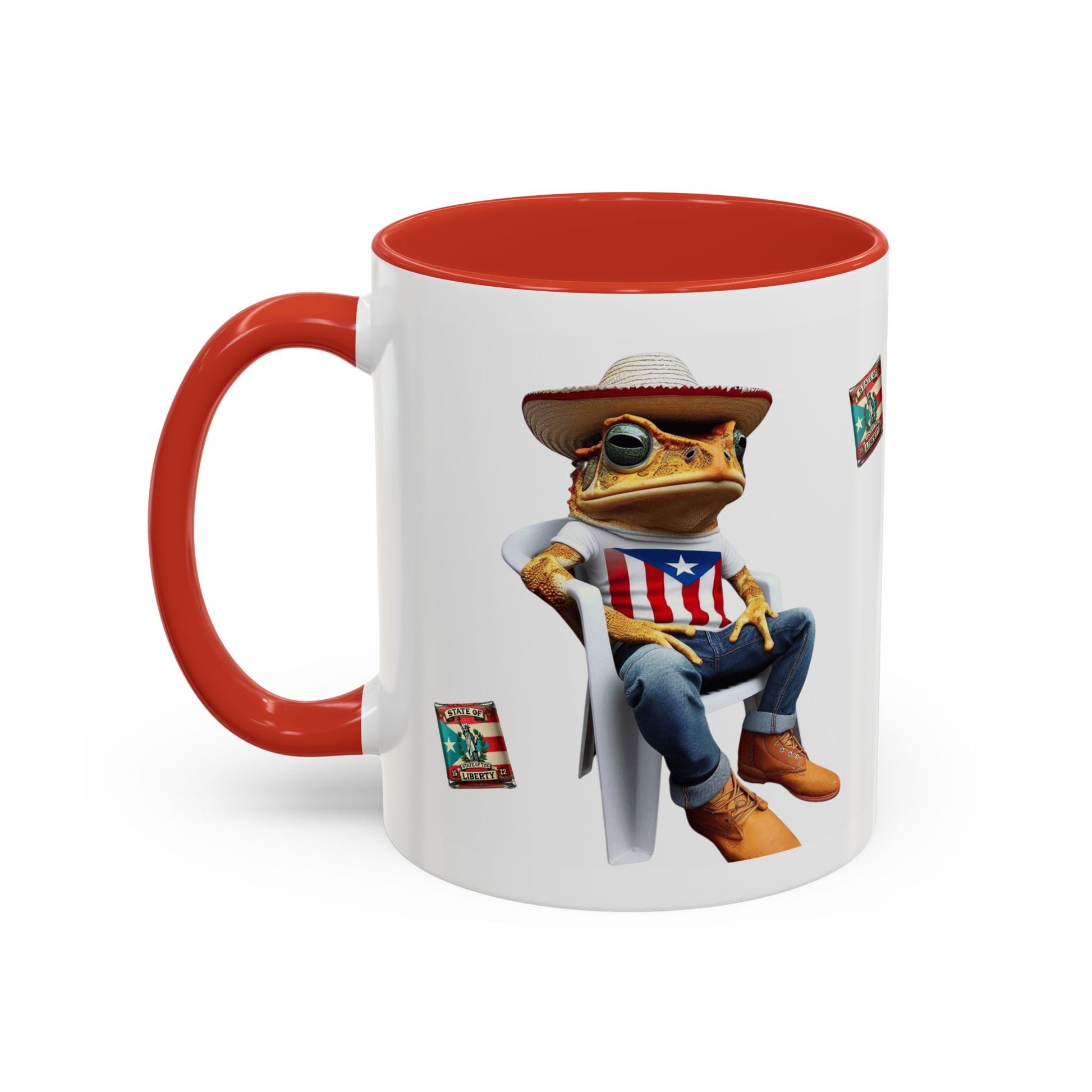 Puerto Rican Heritage Mugs with Unique Designs" Accent Coffee Mug (11, 15oz) - Metamorphosis Creations