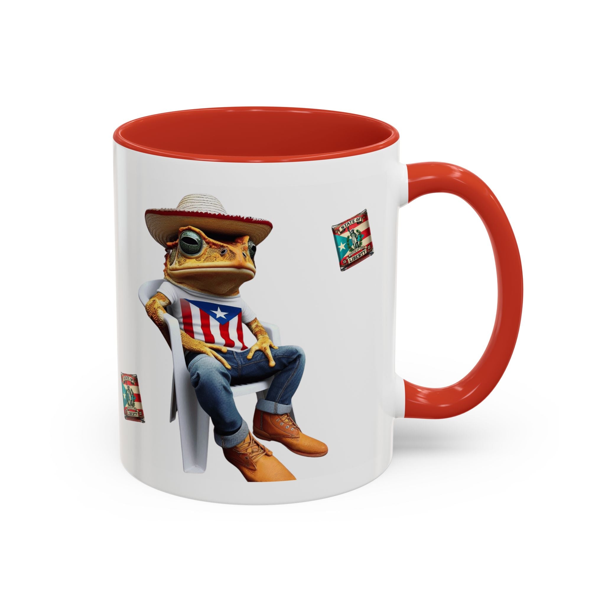 Puerto Rican Heritage Mugs with Unique Designs" Accent Coffee Mug (11, 15oz) - Metamorphosis Creations