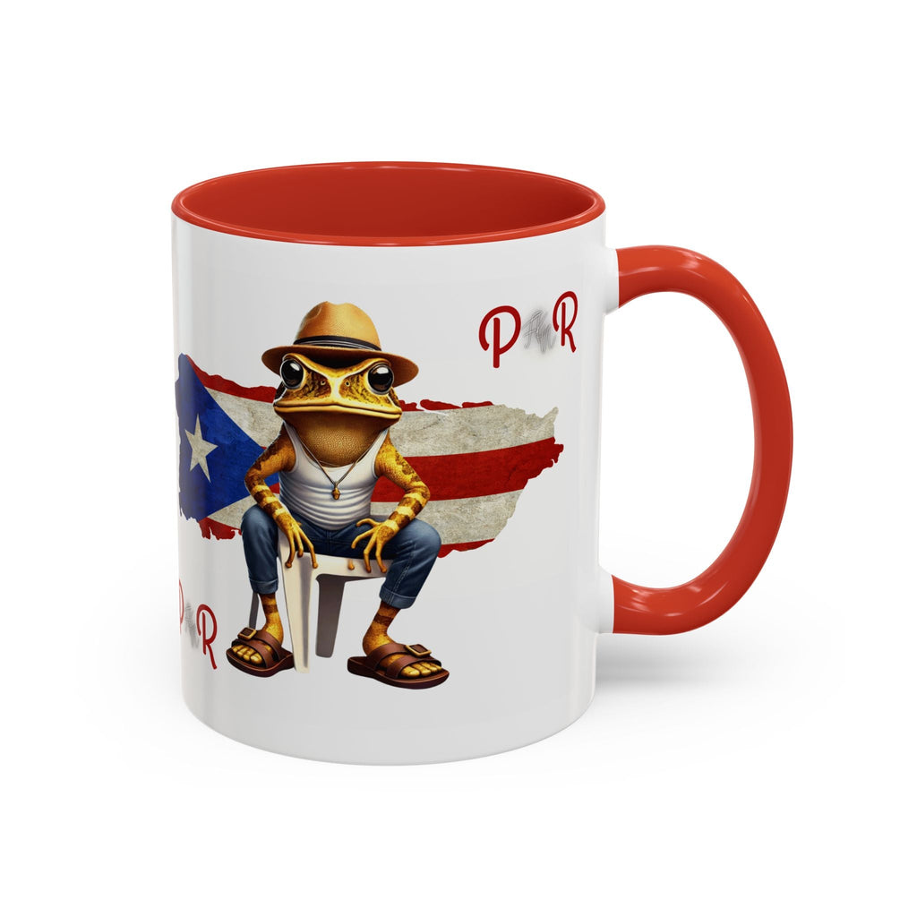 Puerto Rican Heritage Mugs with Unique Designs" Accent Coffee Mug (11, 15oz) - Metamorphosis Creations