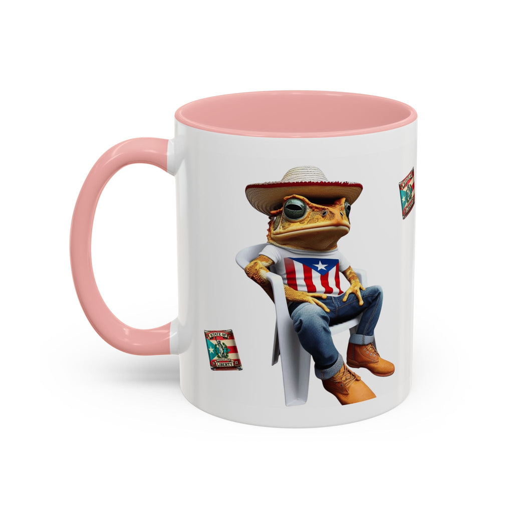 Puerto Rican Heritage Mugs with Unique Designs" Accent Coffee Mug (11, 15oz) - Metamorphosis Creations