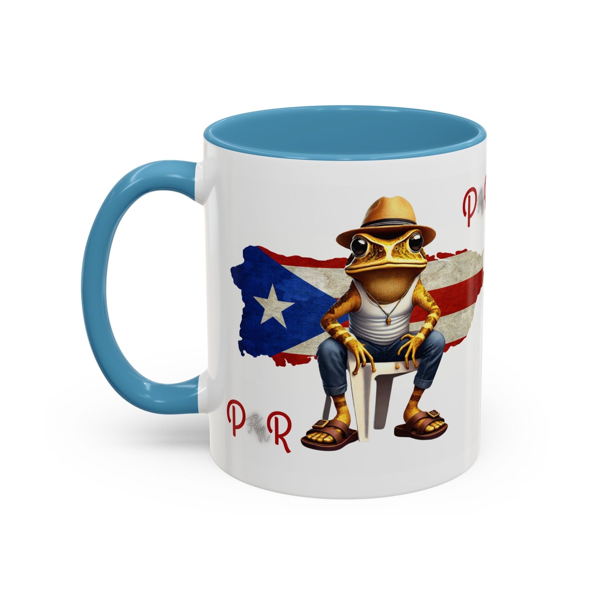 Puerto Rican Heritage Mugs with Unique Designs" Accent Coffee Mug (11, 15oz) - Metamorphosis Creations