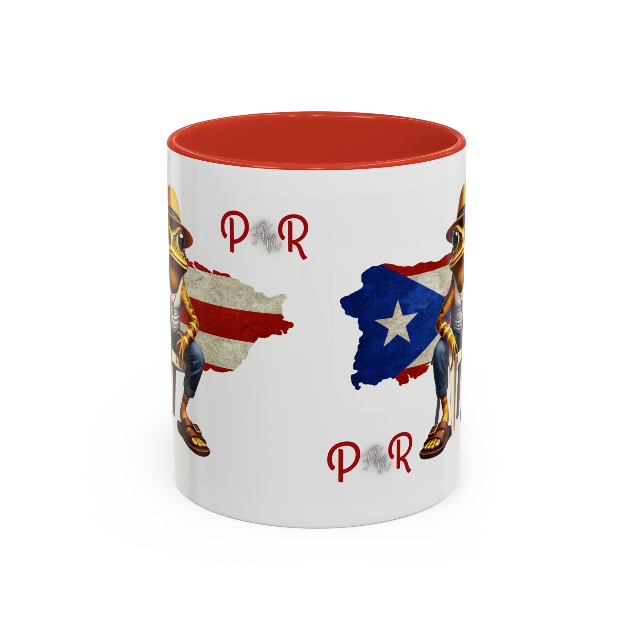 Puerto Rican Heritage Mugs with Unique Designs" Accent Coffee Mug (11, 15oz) - Metamorphosis Creations
