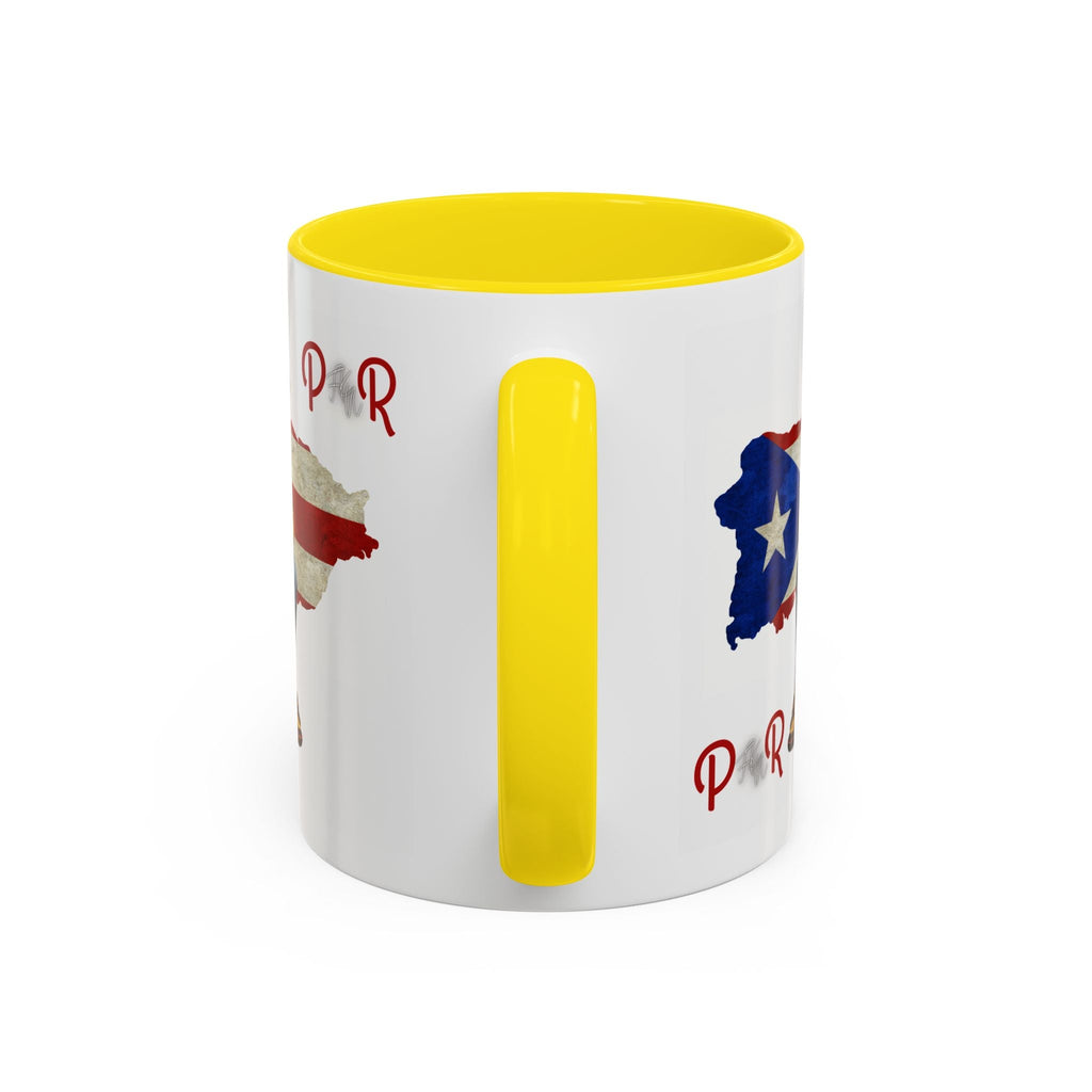 Puerto Rican Heritage Mugs with Unique Designs" Accent Coffee Mug (11, 15oz) - Metamorphosis Creations