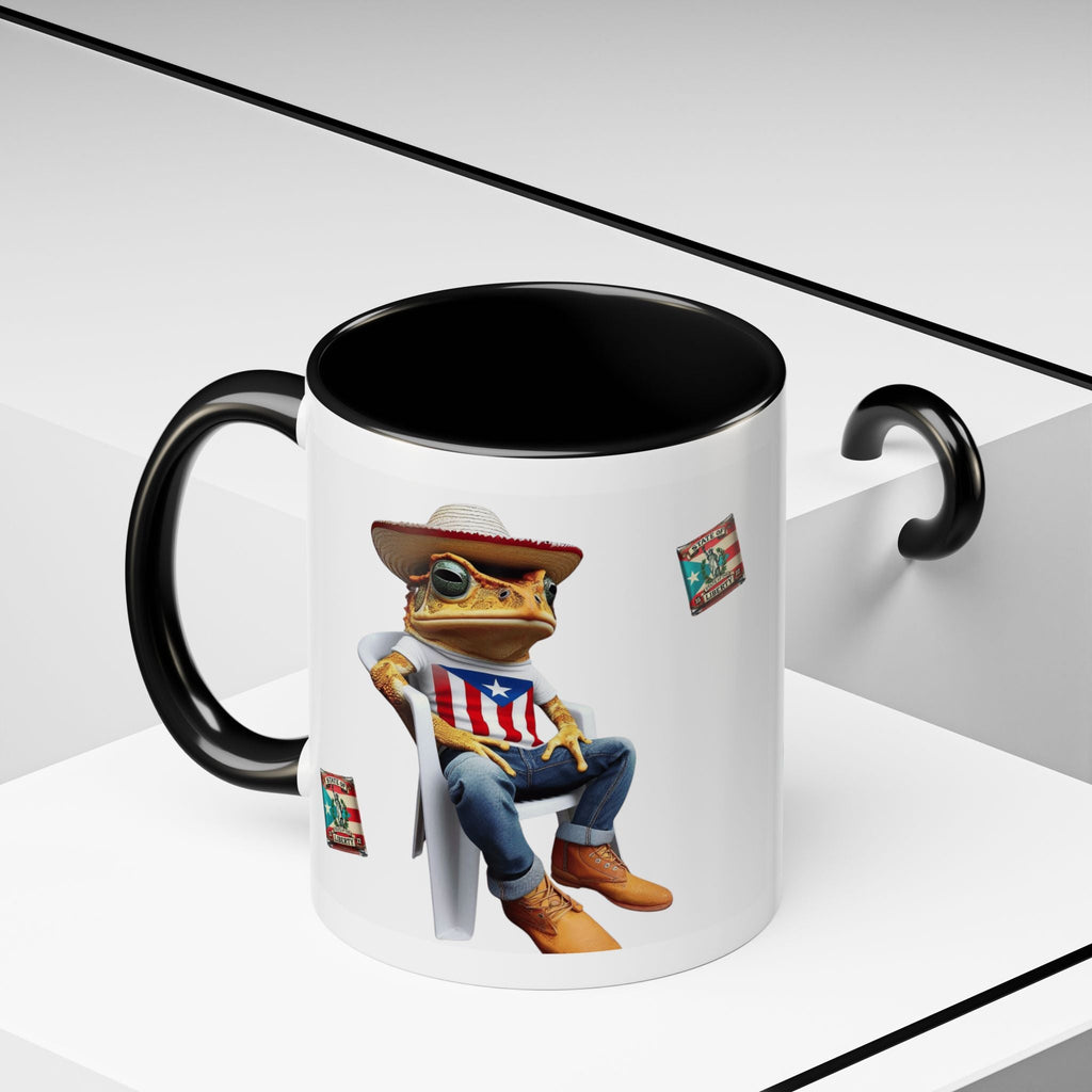 Puerto Rican Heritage Mugs with Unique Designs" Accent Coffee Mug (11, 15oz) - Metamorphosis Creations
