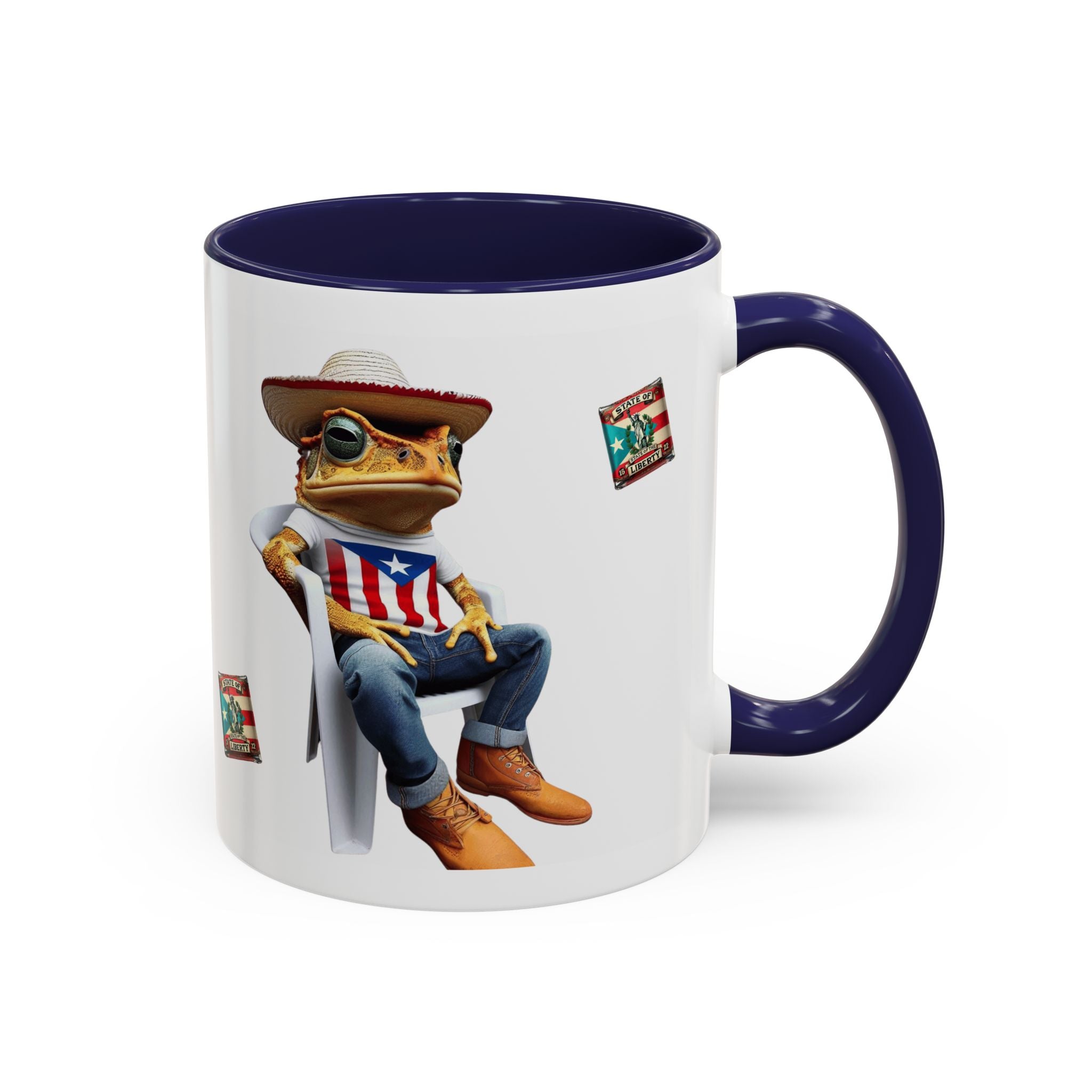 Puerto Rican Heritage Mugs with Unique Designs" Accent Coffee Mug (11, 15oz) - Metamorphosis Creations