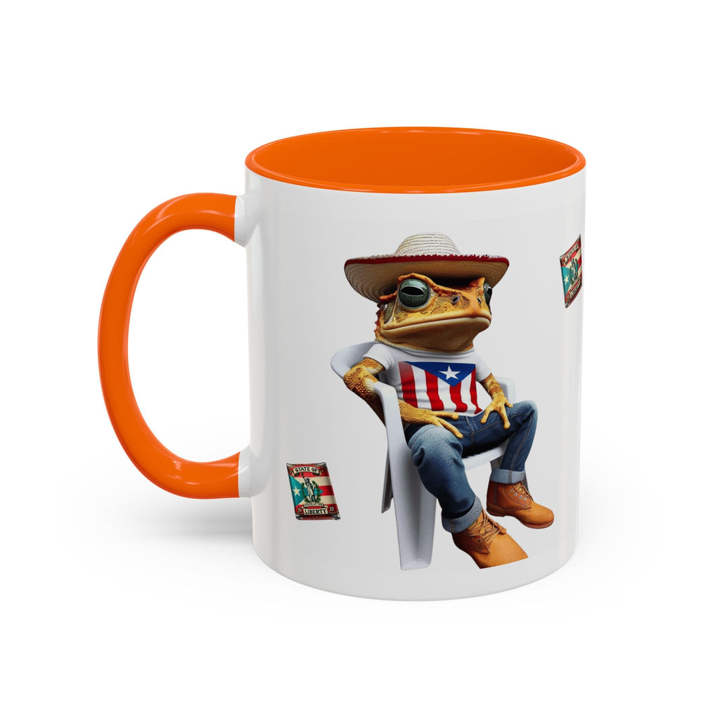 Puerto Rican Heritage Mugs with Unique Designs" Accent Coffee Mug (11, 15oz) - Metamorphosis Creations