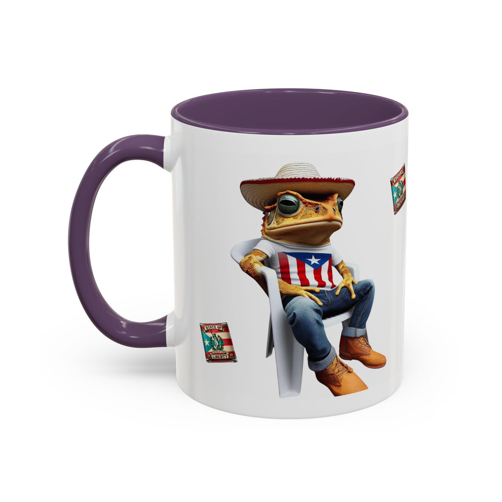 Puerto Rican Heritage Mugs with Unique Designs" Accent Coffee Mug (11, 15oz) - Metamorphosis Creations