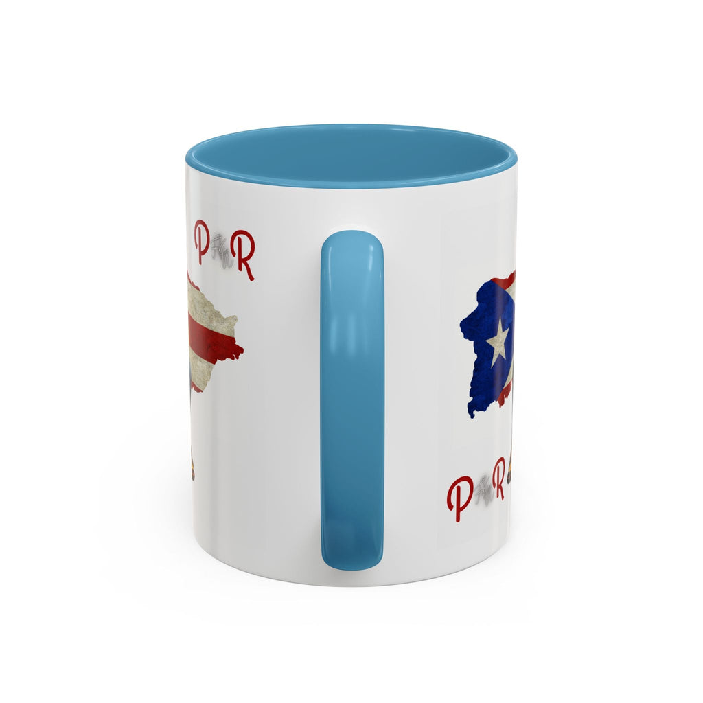 Puerto Rican Heritage Mugs with Unique Designs" Accent Coffee Mug (11, 15oz) - Metamorphosis Creations