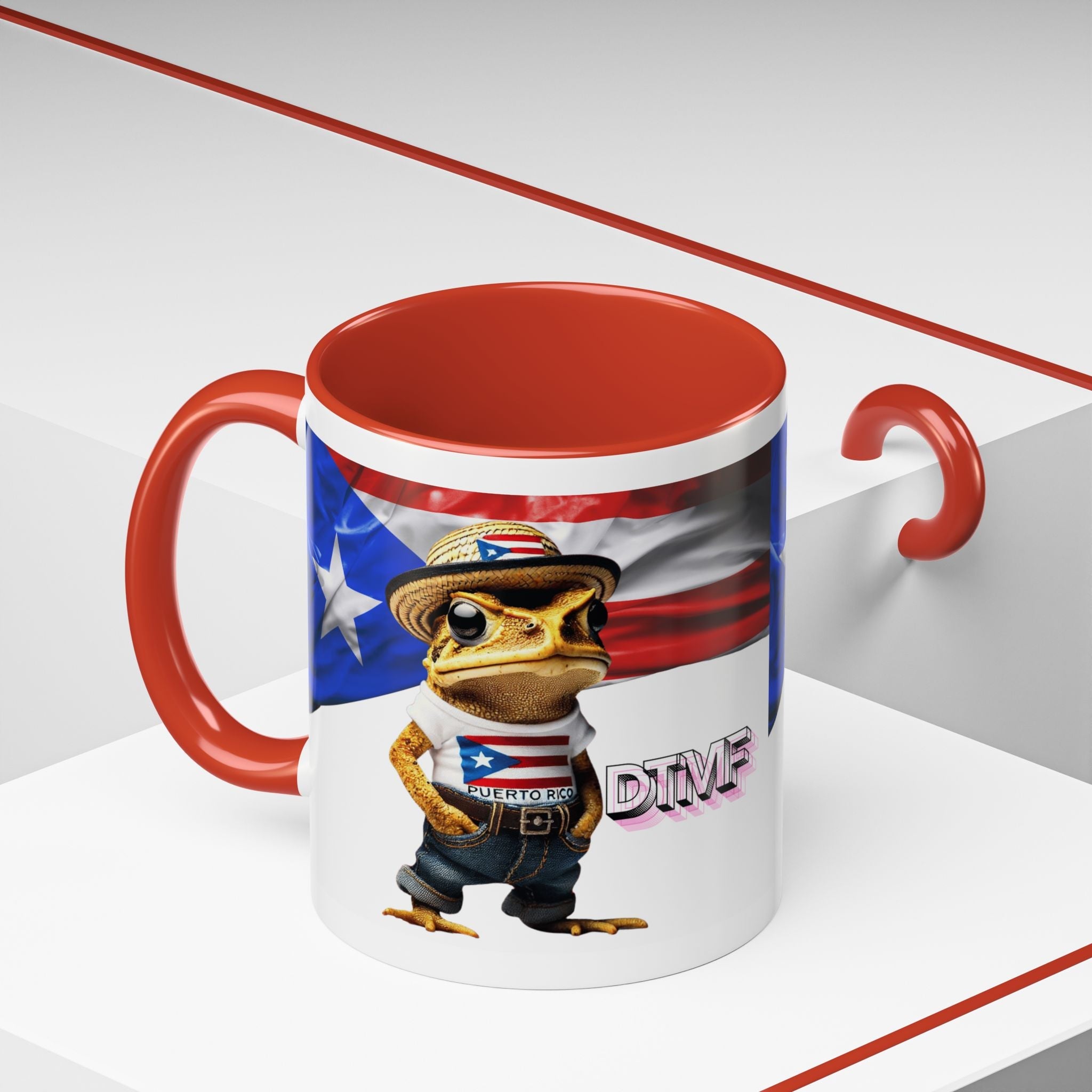Puerto Rican Heritage Mugs with Unique Designs Accent Coffee Mug (11, 15oz) - Metamorphosis Creations