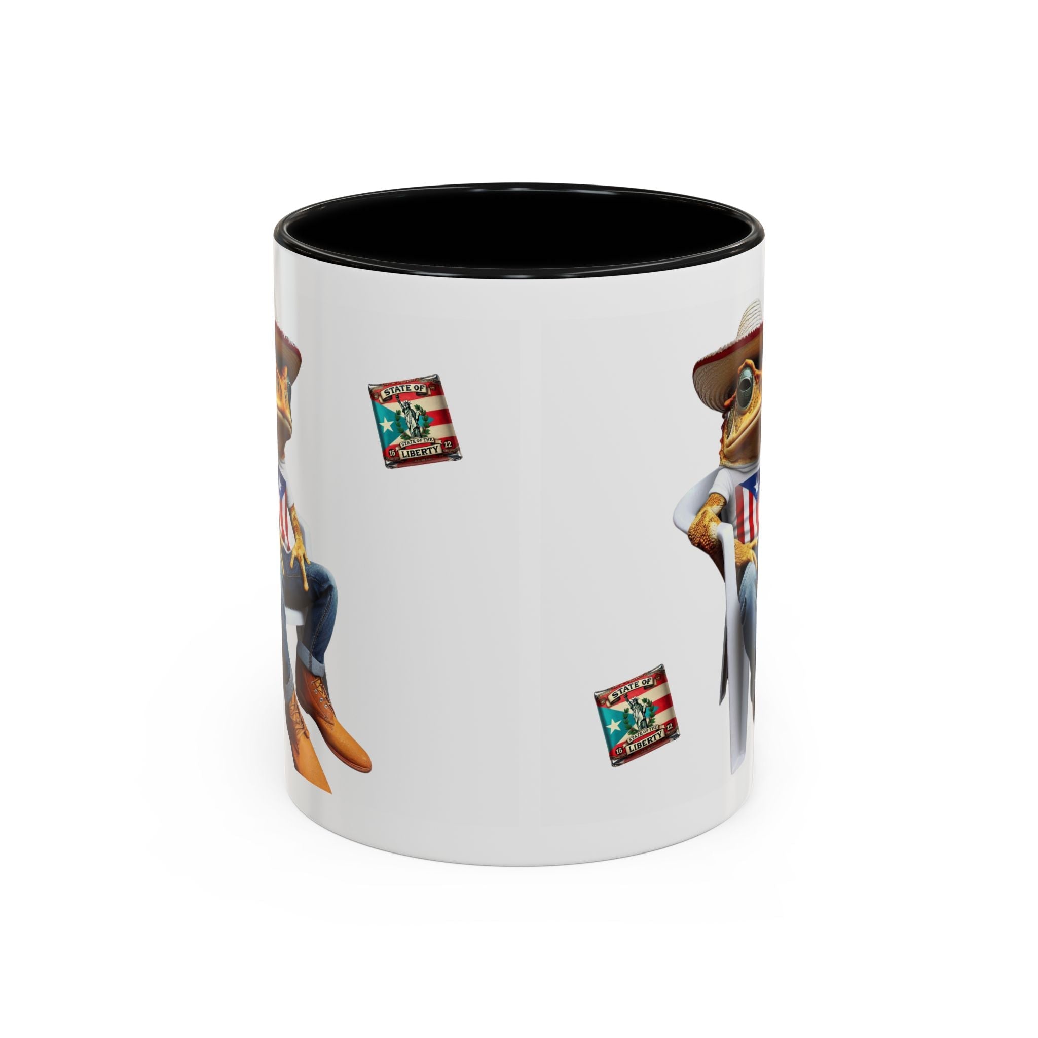 Puerto Rican Heritage Mugs with Unique Designs" Accent Coffee Mug (11, 15oz) - Metamorphosis Creations