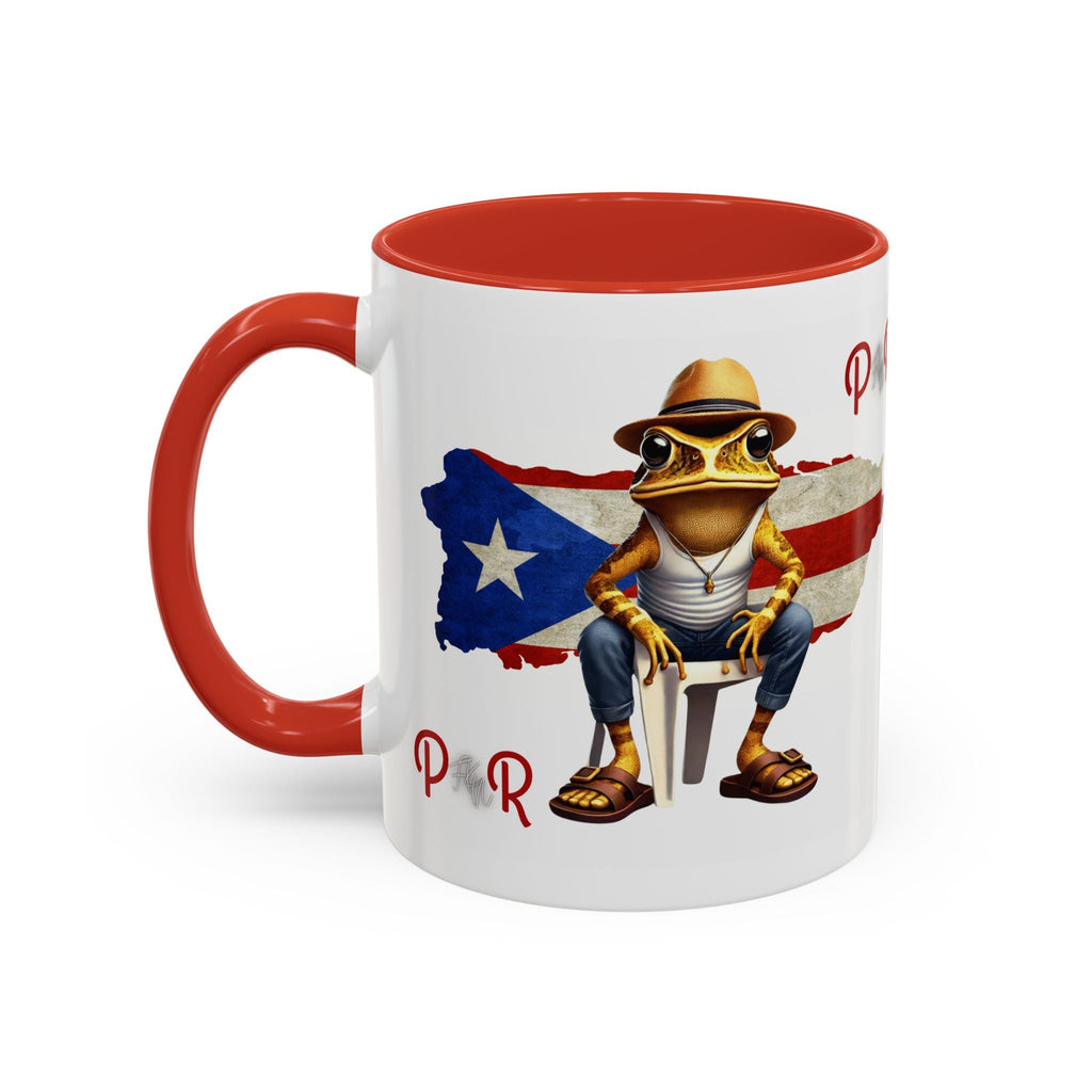 Puerto Rican Heritage Mugs with Unique Designs" Accent Coffee Mug (11, 15oz) - Metamorphosis Creations