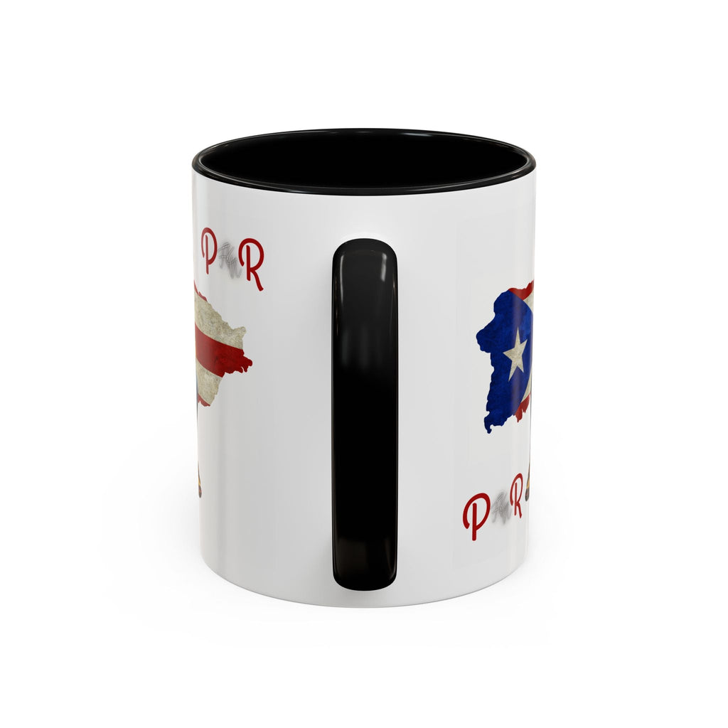 Puerto Rican Heritage Mugs with Unique Designs" Accent Coffee Mug (11, 15oz) - Metamorphosis Creations