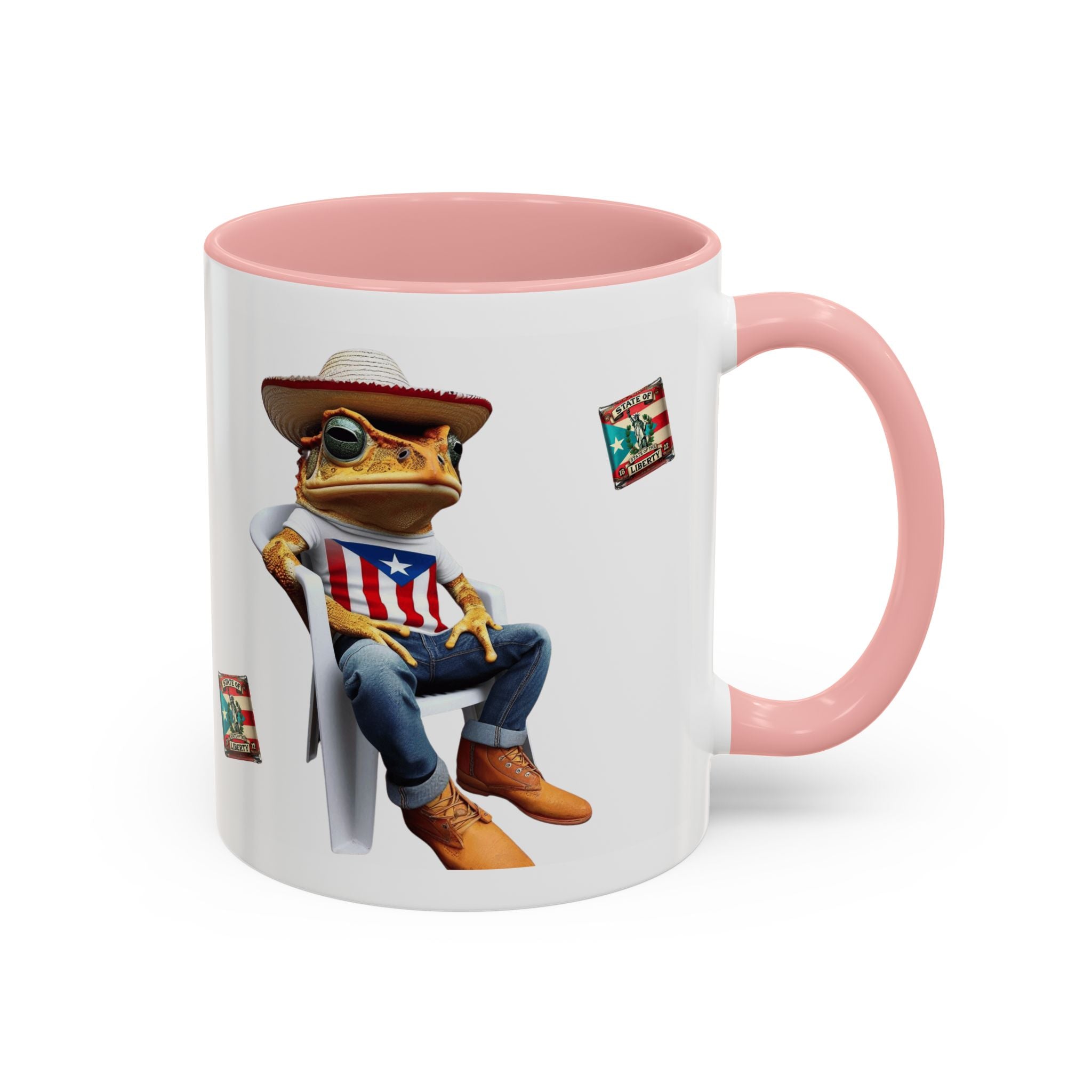 Puerto Rican Heritage Mugs with Unique Designs" Accent Coffee Mug (11, 15oz) - Metamorphosis Creations