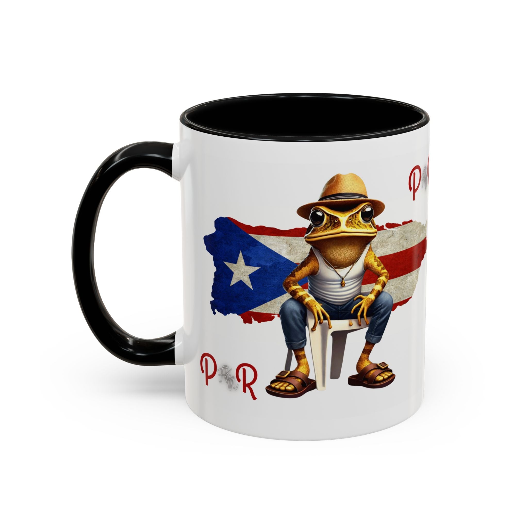 Puerto Rican Heritage Mugs with Unique Designs" Accent Coffee Mug (11, 15oz) - Metamorphosis Creations