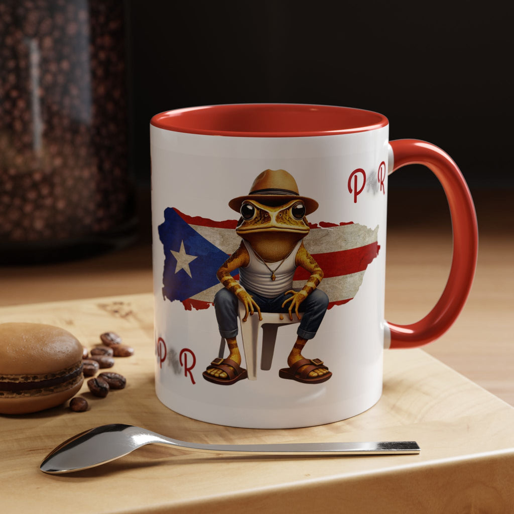 Puerto Rican Heritage Mugs with Unique Designs" Accent Coffee Mug (11, 15oz) - Metamorphosis Creations