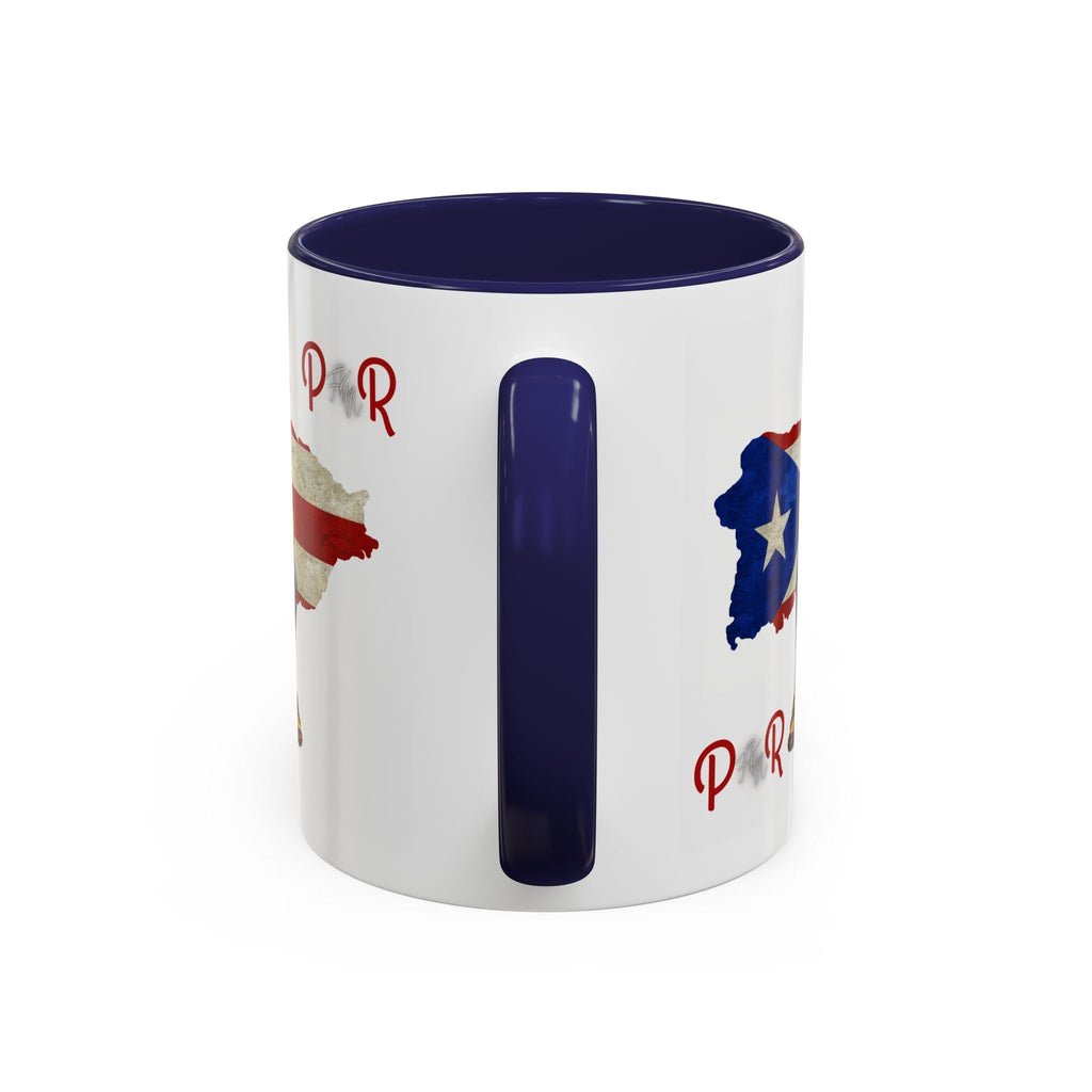 Puerto Rican Heritage Mugs with Unique Designs" Accent Coffee Mug (11, 15oz) - Metamorphosis Creations
