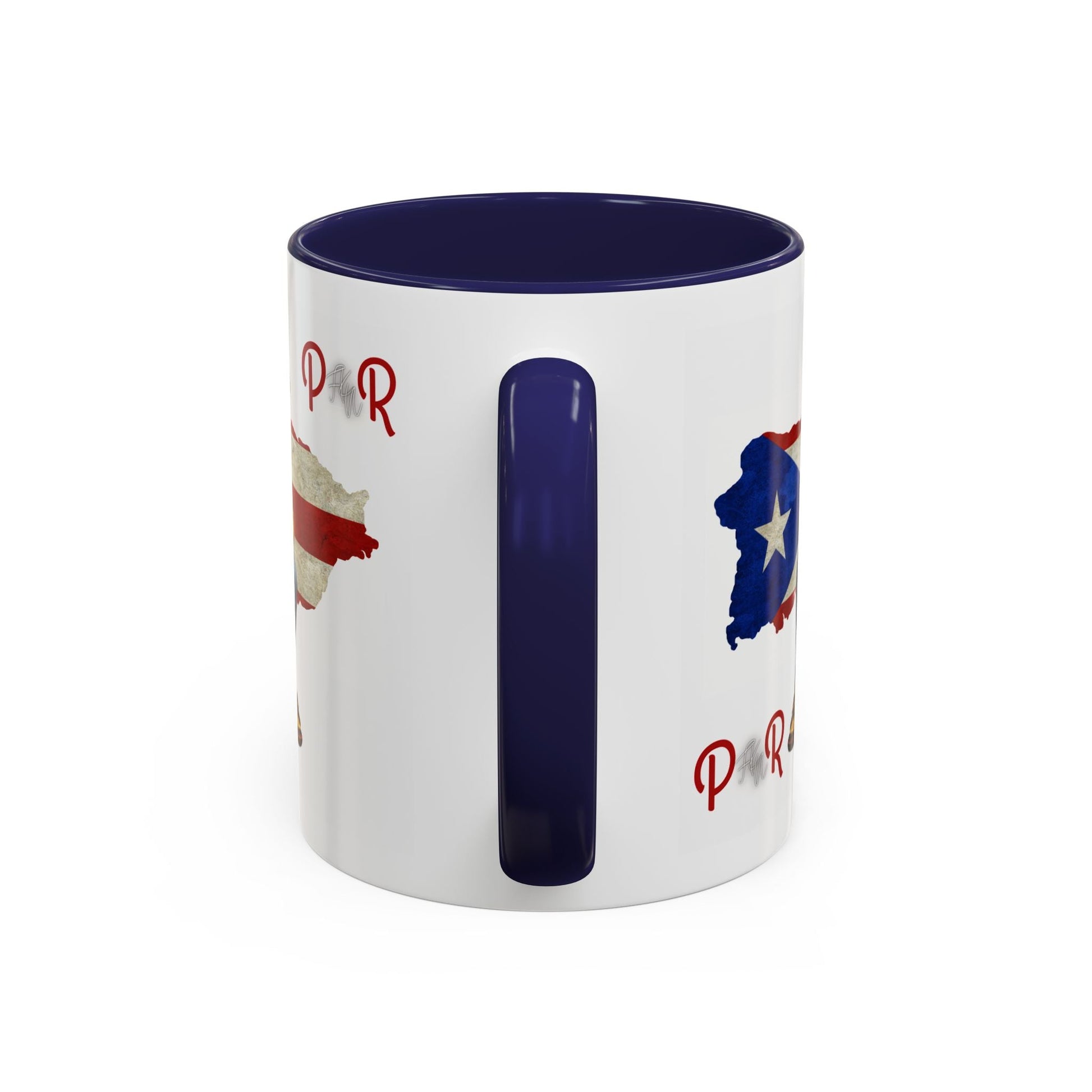 Puerto Rican Heritage Mugs with Unique Designs" Accent Coffee Mug (11, 15oz) - Metamorphosis Creations