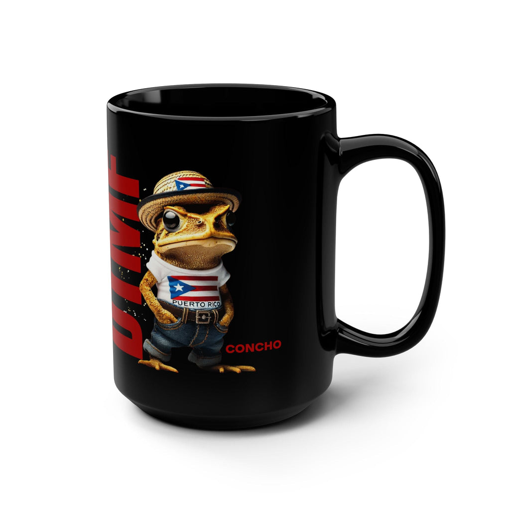 Puerto Rican Heritage Mugs with Unique Designs Black Mug, 15oz - Metamorphosis Creations