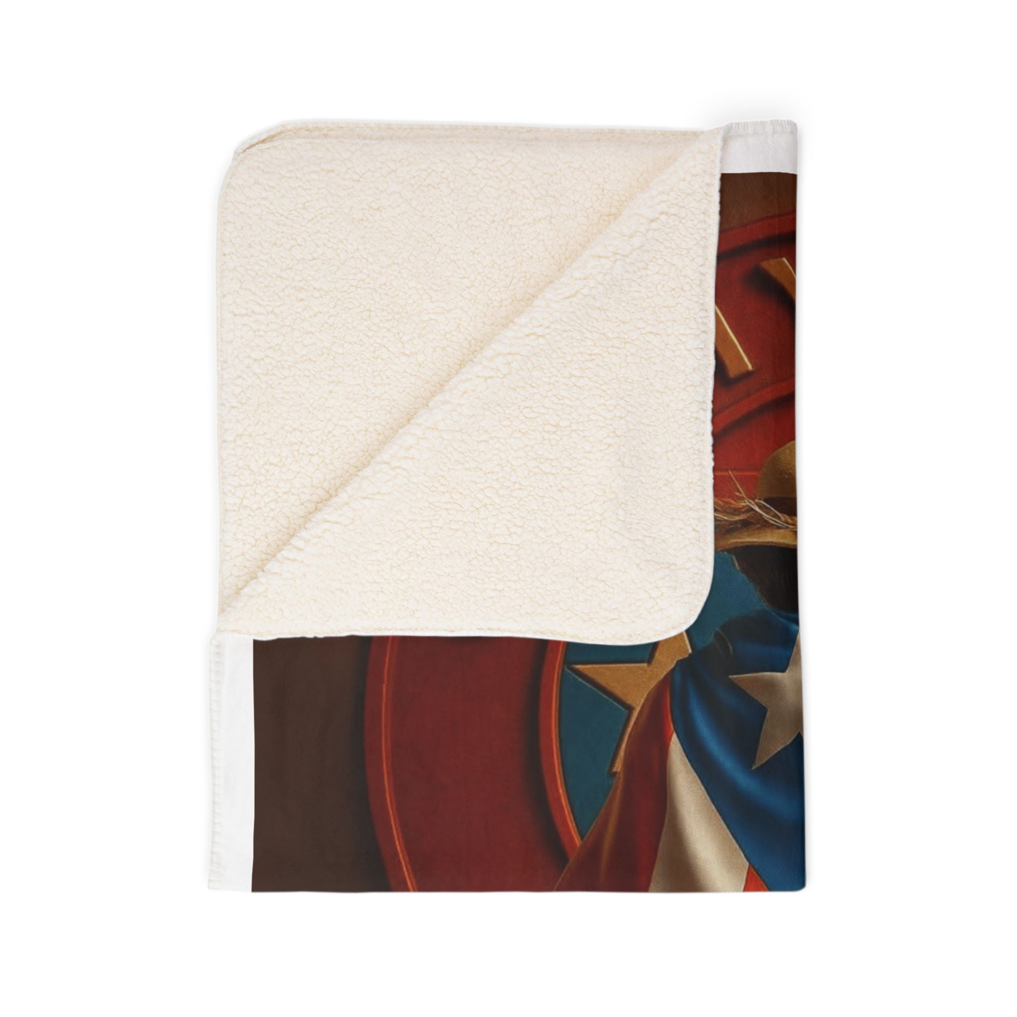 Puerto Rican Heritage Sherpa Blanket – Cultural Pride Throw for Home & Gifts - Metamorphosis Creations