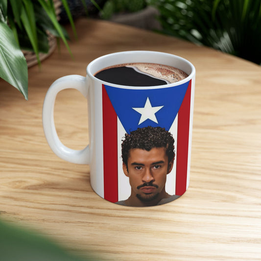 Puerto Rican Pride Ceramic Mug, Unique Gift for Coffee Lovers, 11oz & 15oz Sizes, Perfect for Holidays and Celebrations - Metamorphosis Creations