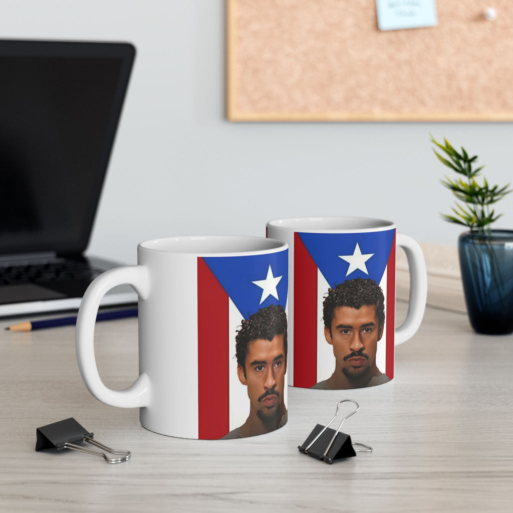 Puerto Rican Pride Ceramic Mug, Unique Gift for Coffee Lovers, 11oz & 15oz Sizes, Perfect for Holidays and Celebrations - Metamorphosis Creations