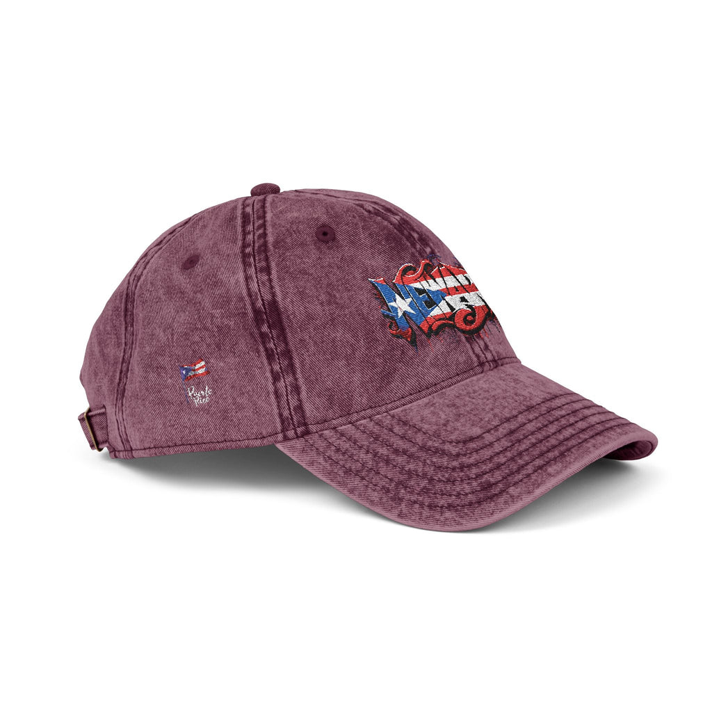 Puerto Rican Pride Gear Cultural Identity Hat Casual Hat, Retro Style Cap, Gift for Patriots, Summer Accessory - Metamorphosis Creations