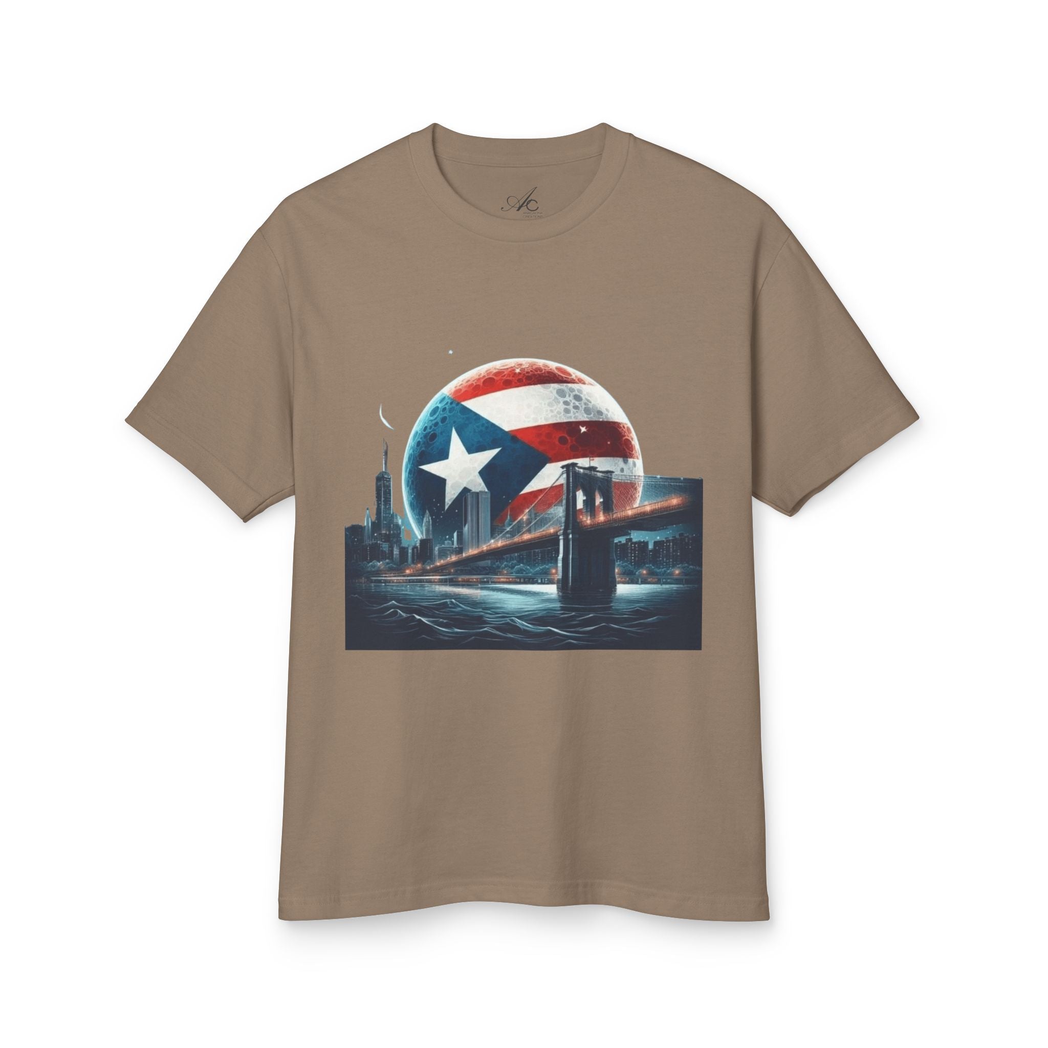 Puerto Rican Pride Heavyweight Cotton Tee, Unisex Vintage Shirt, Casual Wear, Gift for Him/Her, Summer Style, Travel Tee - Metamorphosis Creations