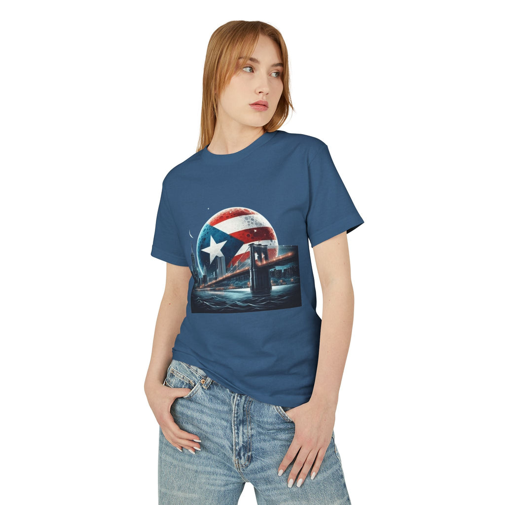 Puerto Rican Pride Heavyweight Cotton Tee, Unisex Vintage Shirt, Casual Wear, Gift for Him/Her, Summer Style, Travel Tee - Metamorphosis Creations