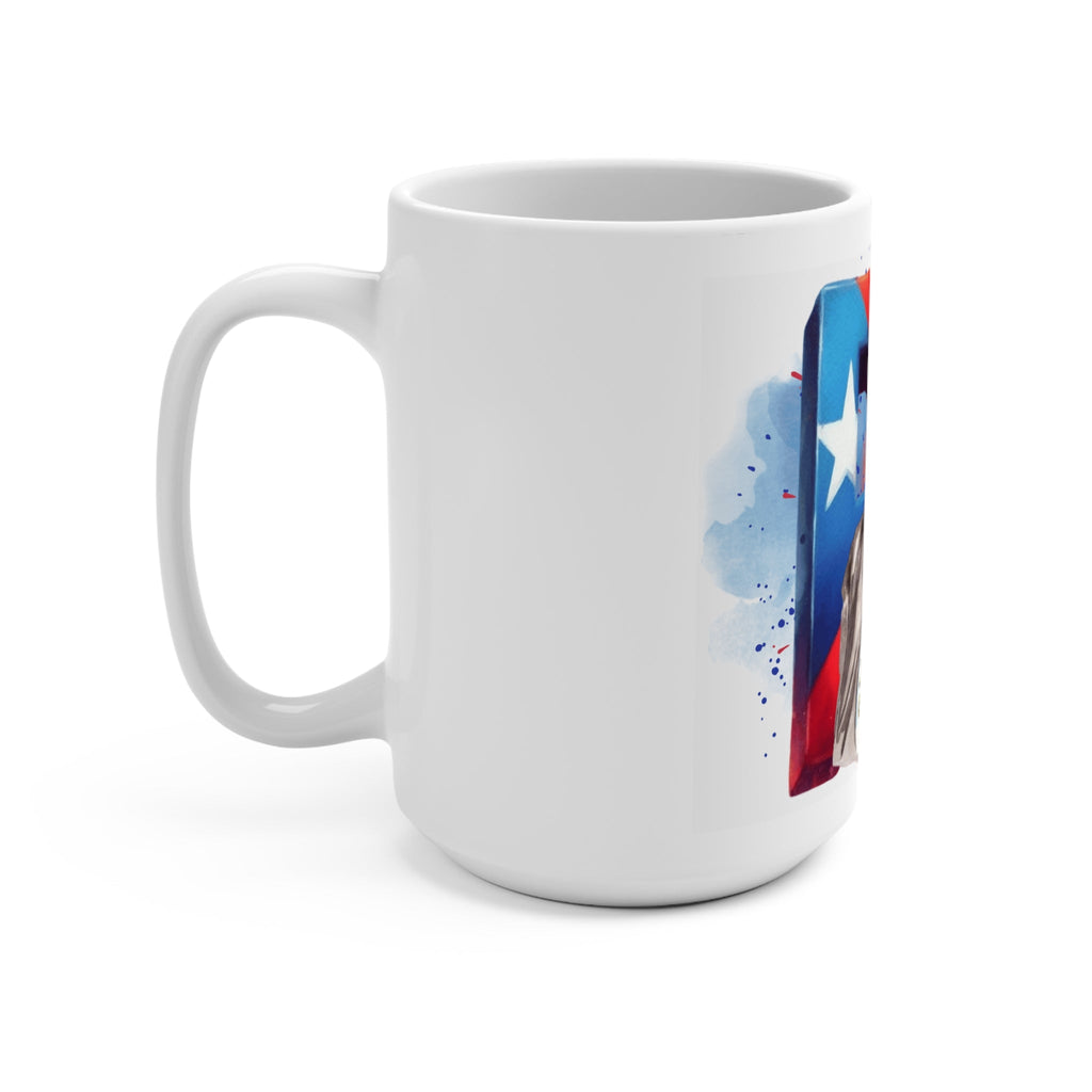 Puerto Rican Pride Mug, Daddy Yankee Inspired Coffee Cup, 15oz Mug, Perfect for Gifts, Cultural Celebration, Music Lover - Metamorphosis Creations