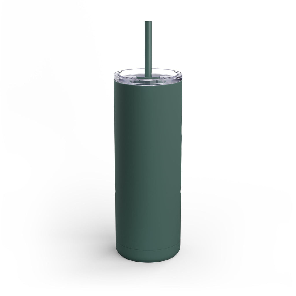 Puerto Rican Pride Skinny Matte Tumbler, 20oz | Perfect Gift for Afro - Latinx, Birthday, BBQ, Celebration, Fun Drinkware - Metamorphosis Creations