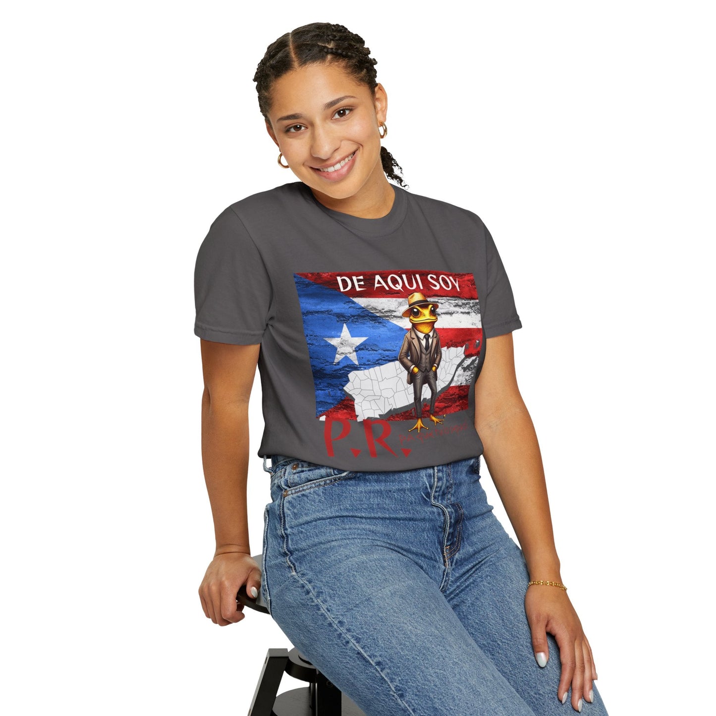 Puerto Rican Pride T-Shirt, Fun Casual Wear, Unisex Garment - Dyed Tee, Perfect for Celebrations, Cultural Identity Shirt - Metamorphosis Creations