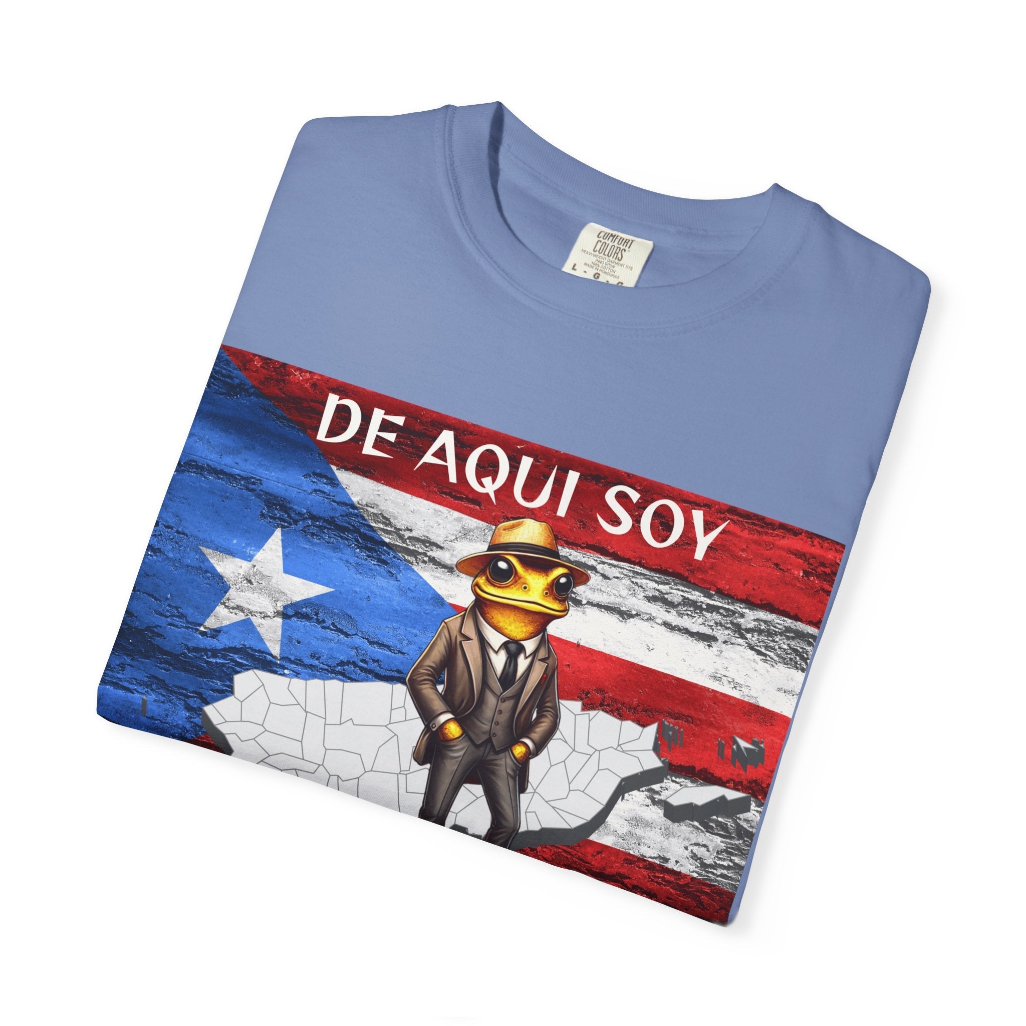 Puerto Rican Pride T-Shirt, Fun Casual Wear, Unisex Garment - Dyed Tee, Perfect for Celebrations, Cultural Identity Shirt - Metamorphosis Creations