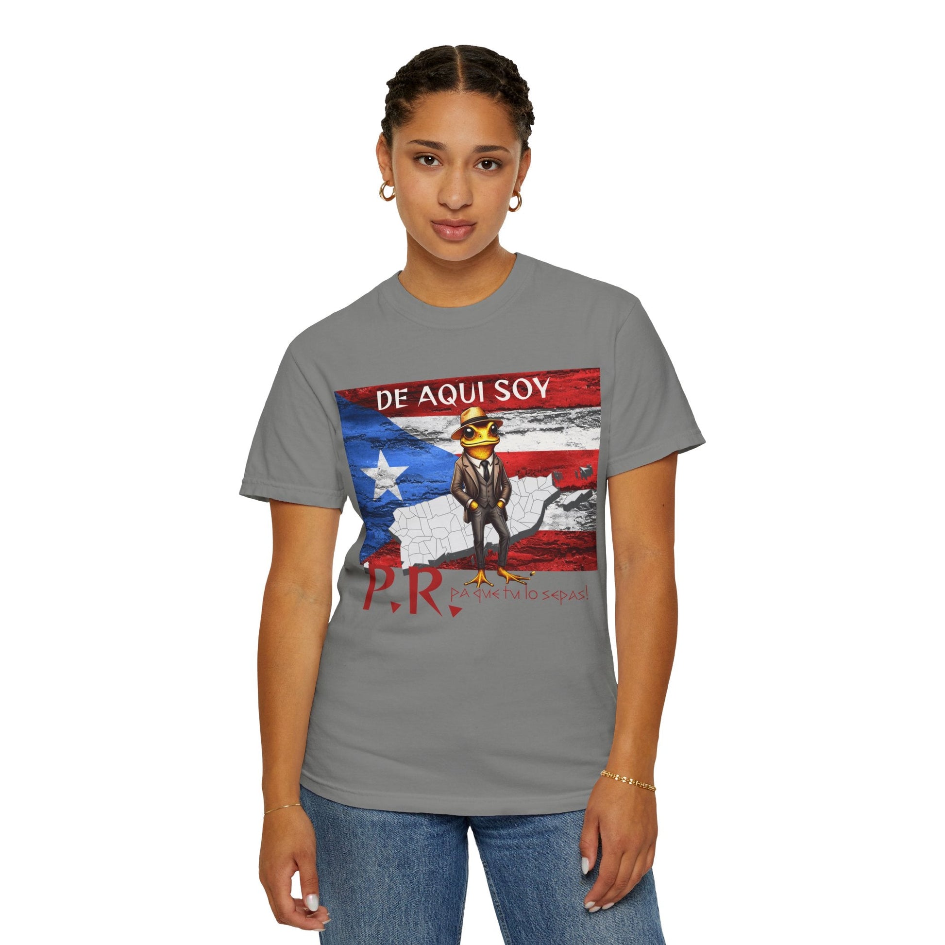 Puerto Rican Pride T-Shirt, Fun Casual Wear, Unisex Garment - Dyed Tee, Perfect for Celebrations, Cultural Identity Shirt - Metamorphosis Creations