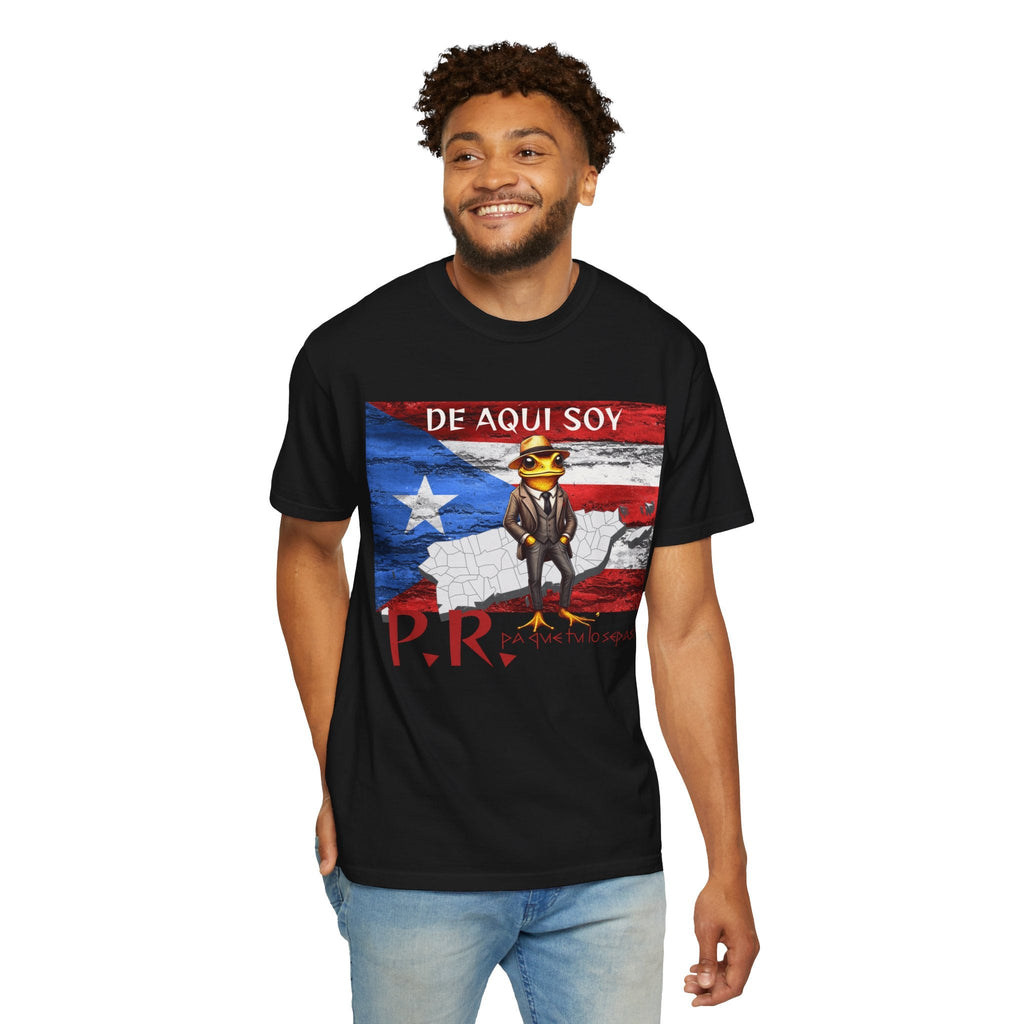 Puerto Rican Pride T-Shirt, Fun Casual Wear, Unisex Garment - Dyed Tee, Perfect for Celebrations, Cultural Identity Shirt - Metamorphosis Creations