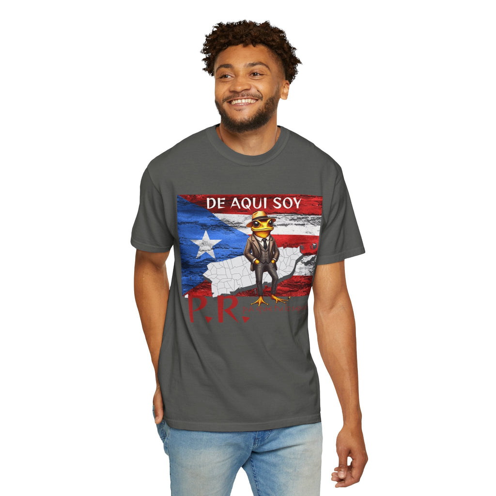Puerto Rican Pride T-Shirt, Fun Casual Wear, Unisex Garment - Dyed Tee, Perfect for Celebrations, Cultural Identity Shirt - Metamorphosis Creations