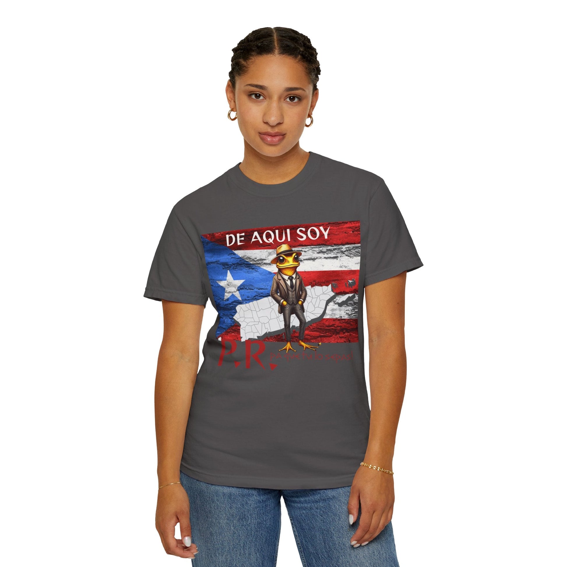 Puerto Rican Pride T-Shirt, Fun Casual Wear, Unisex Garment - Dyed Tee, Perfect for Celebrations, Cultural Identity Shirt - Metamorphosis Creations