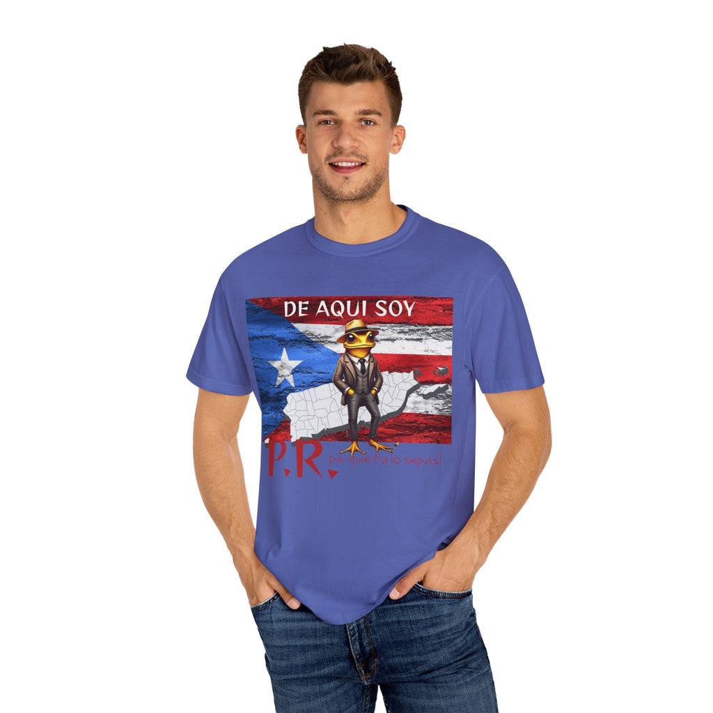 Puerto Rican Pride T-Shirt, Fun Casual Wear, Unisex Garment - Dyed Tee, Perfect for Celebrations, Cultural Identity Shirt - Metamorphosis Creations