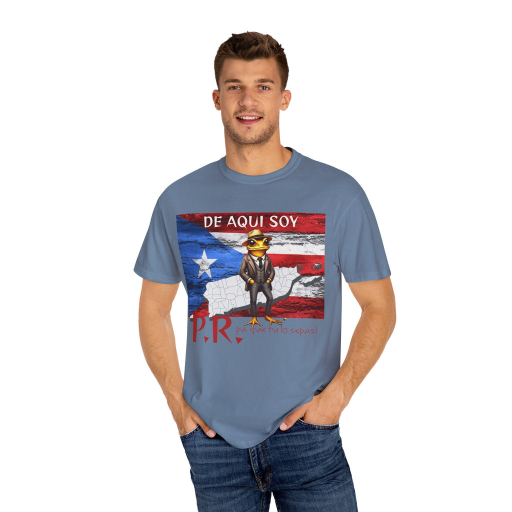 Puerto Rican Pride T-Shirt, Fun Casual Wear, Unisex Garment - Dyed Tee, Perfect for Celebrations, Cultural Identity Shirt - Metamorphosis Creations